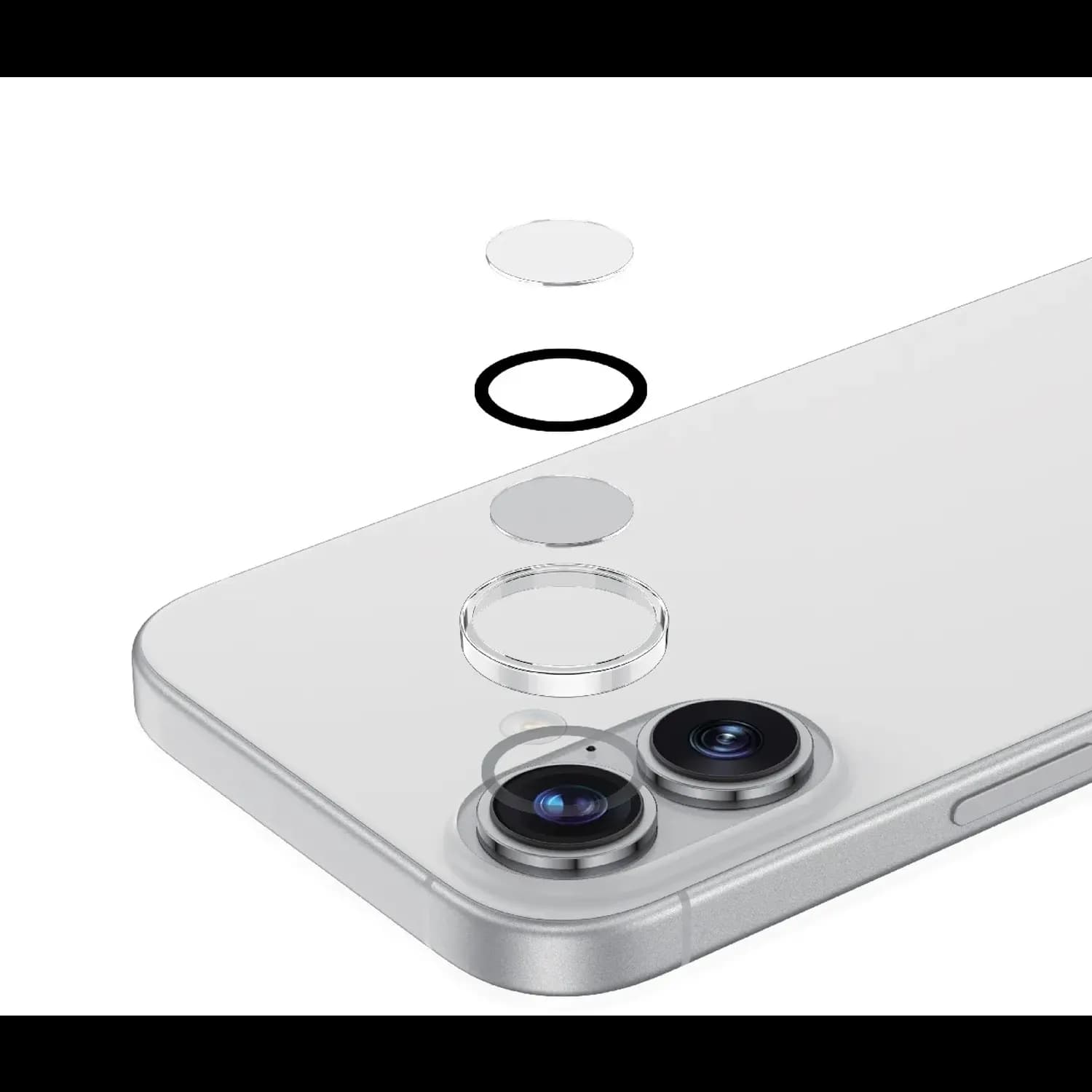 Green Lion Dual-Camera Lens Protector iPhone 17 - 9H Tempered Glass, Clear 1