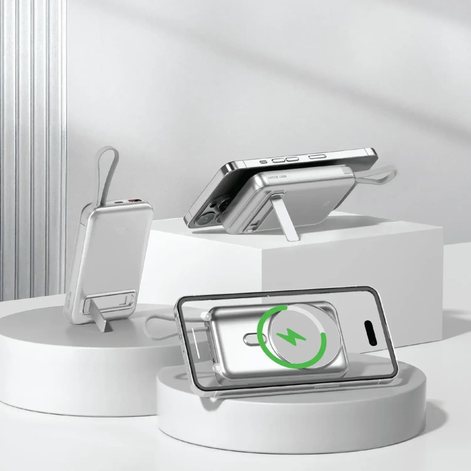 Green Lion Power Bank DXB MagSafe 10000mAh - Wireless Charging 2