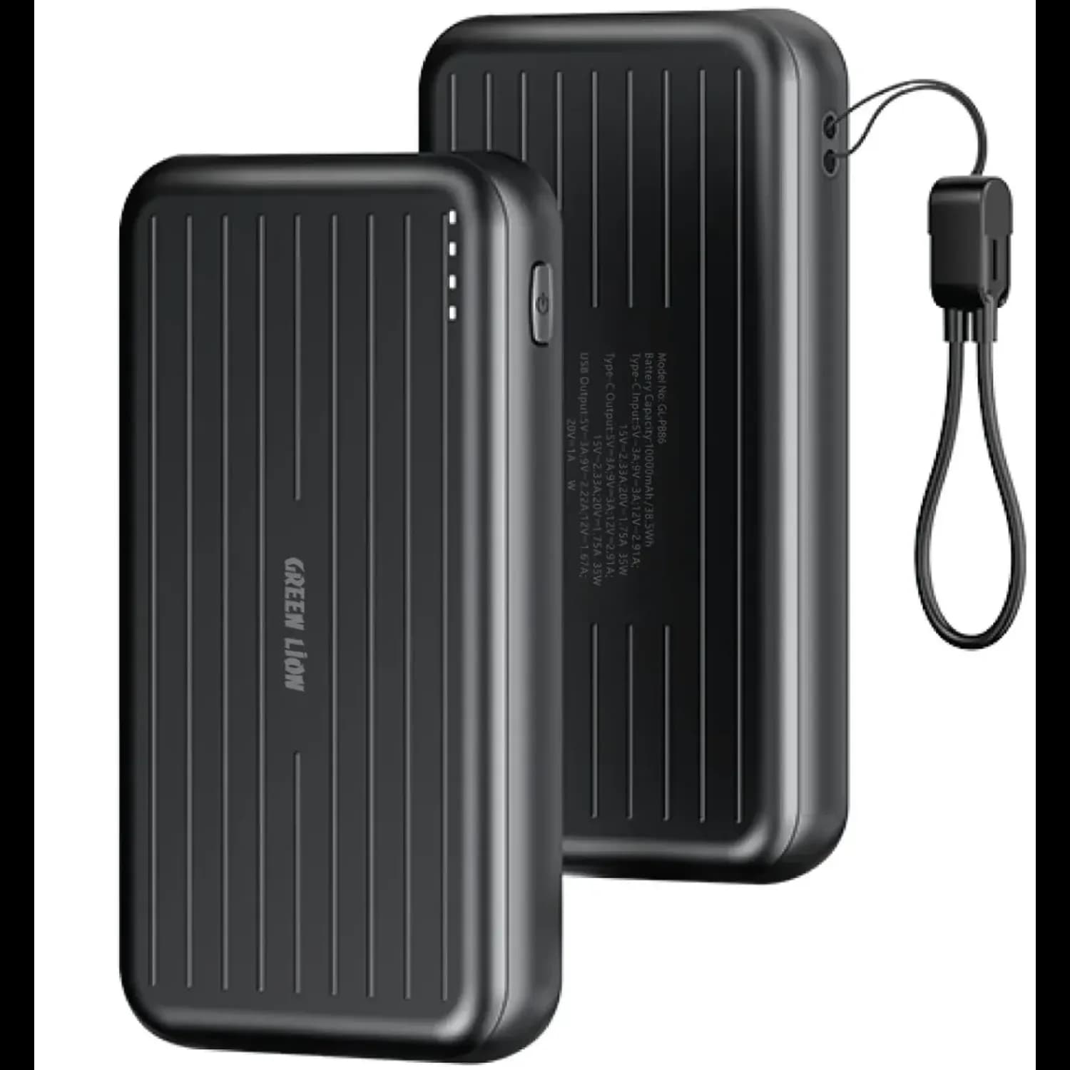 Green Lion Power Bank Dynamo - 10000mAh, Black 1 Green Lion Power Bank Dynamo - 10000mAh, Black 1