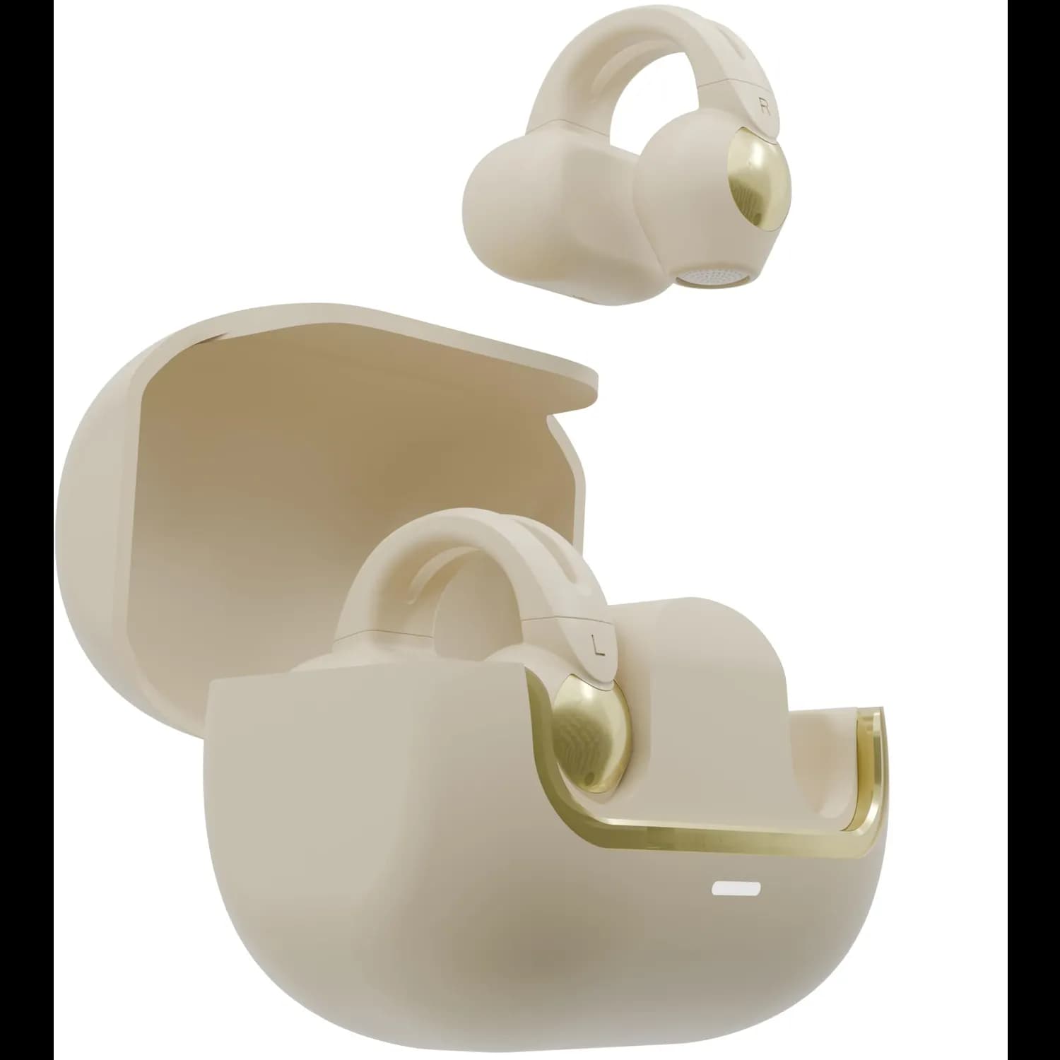Green Lion Clip-On Earbuds GR-22 - Dual-Mic, Black — Beige 1 Green Lion Clip-On Earbuds GR-22 - Dual-Mic, Black — Beige 1