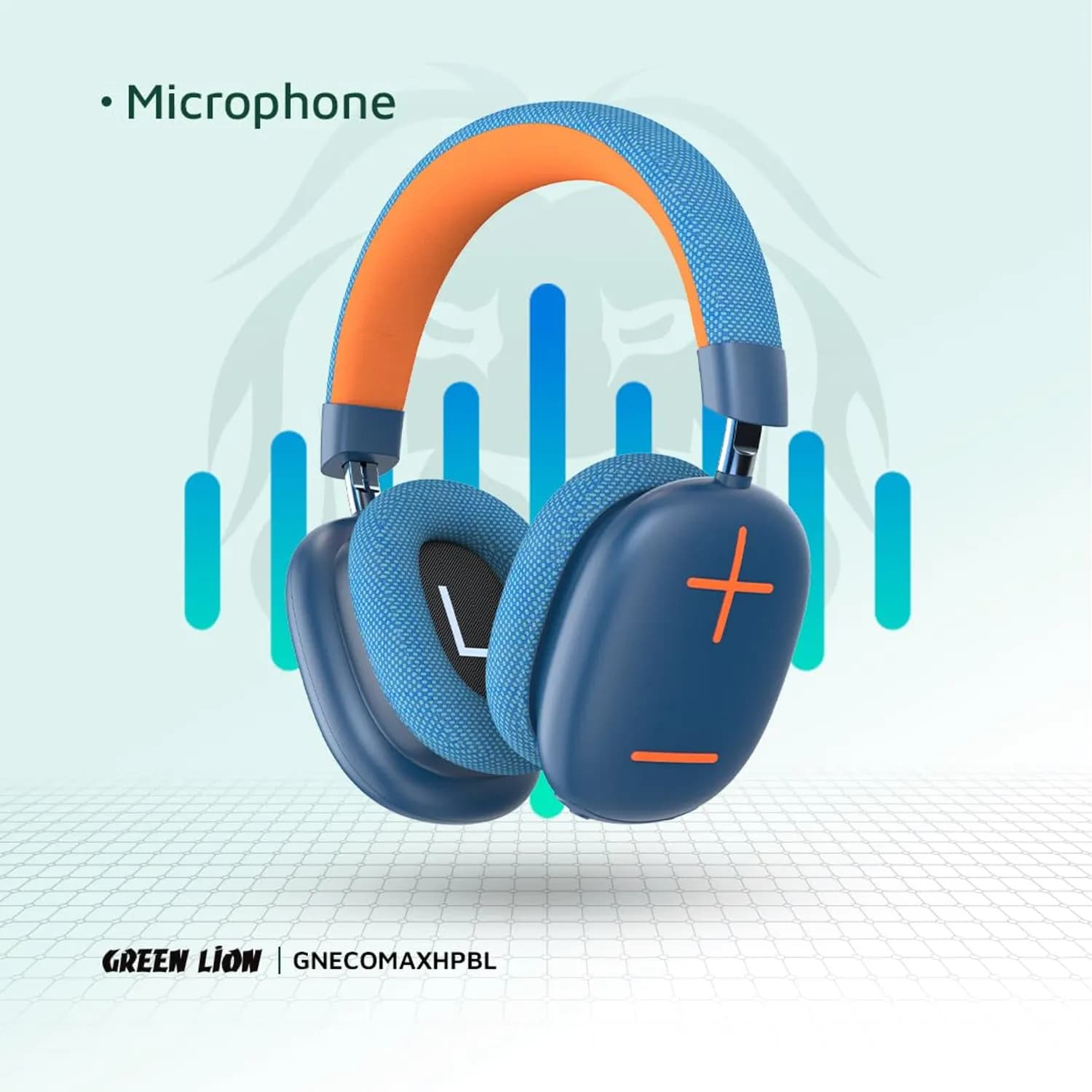 Green Lion Headphones Echo Max - Bluetooth 5.3, 48H Playtime, Blue 4