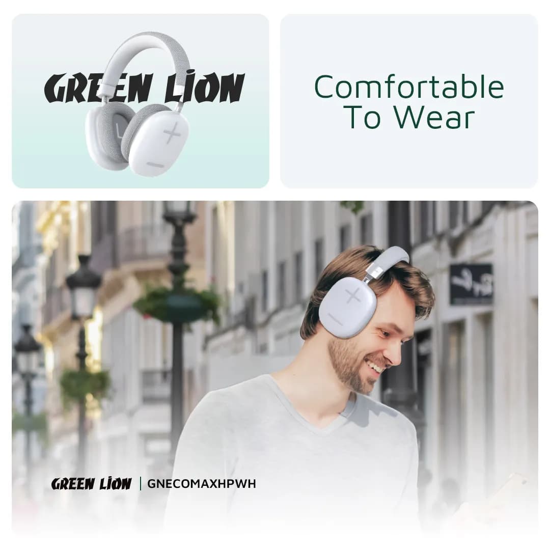 Green Lion Echo Max Headphone - White 3
