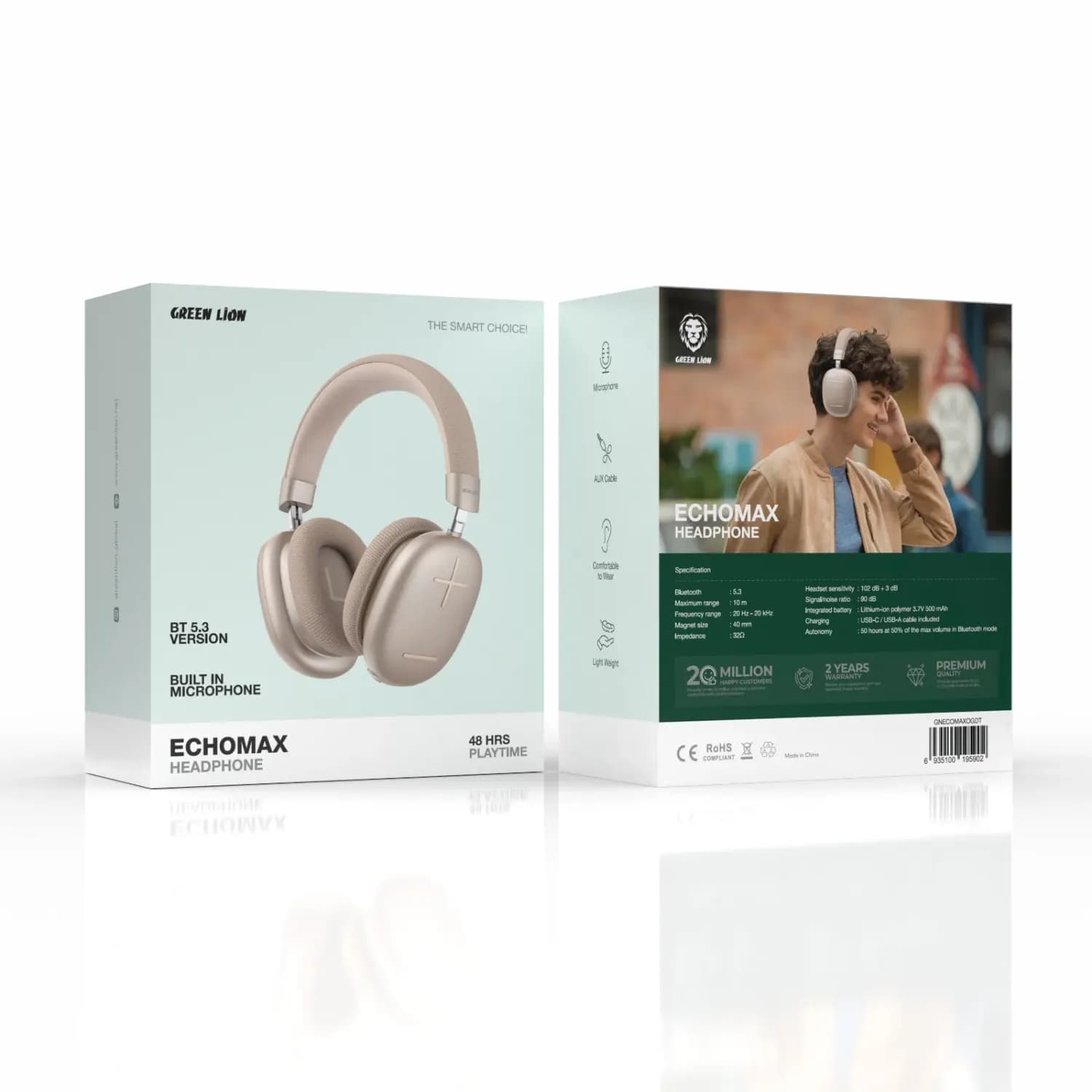Green Lion Headphones Echo Max  - Over Ear 2