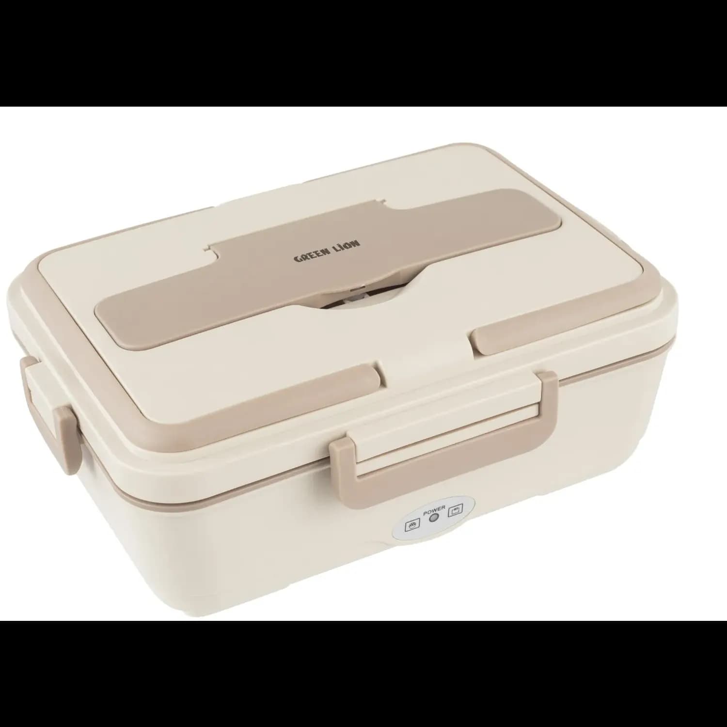 Green Lion Electric Lunchbox - 850ml, Portable, Beige 1