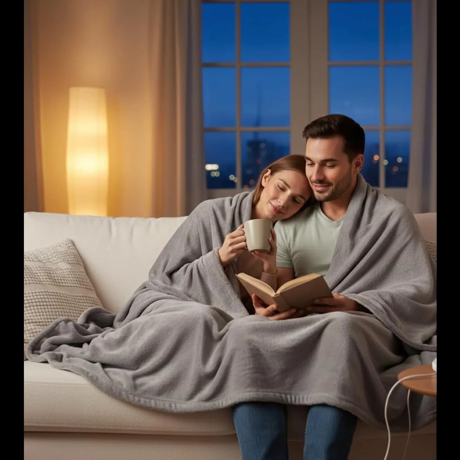 Green Lion Electric Heating Blanket - 9 Heat Settings, Gray 4