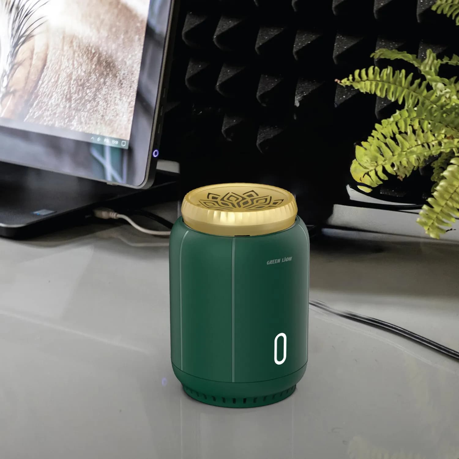 Green Lion Ember Bakhour Burner GNEMBRBKR - Electric, USB Rechargeable, Green — Green 2