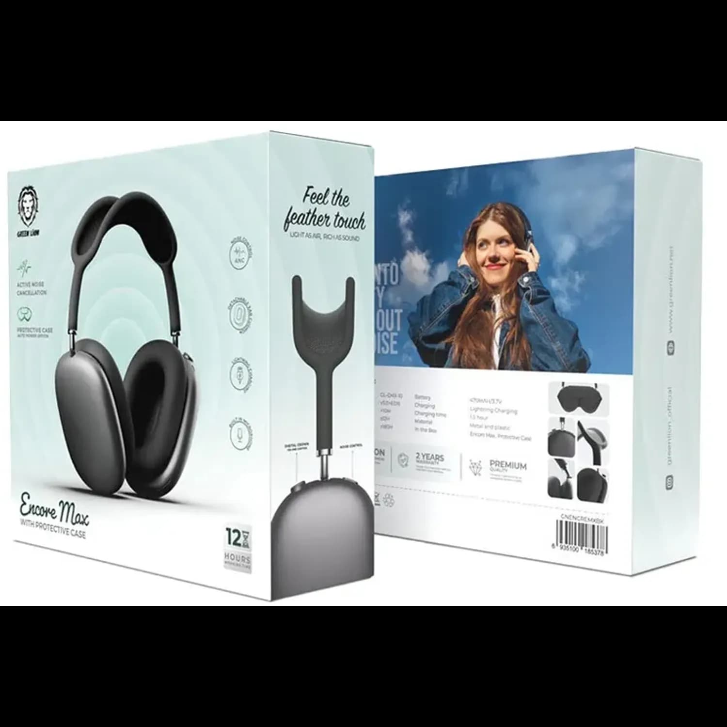Green Lion Wireless Headphones Encore Max - ANC, Black 5