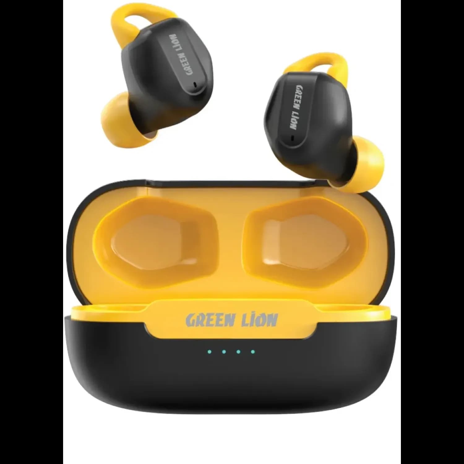 Green Lion Wireless Earbuds Enduro - BT 5.3, IPX5, Yellow & Black 1