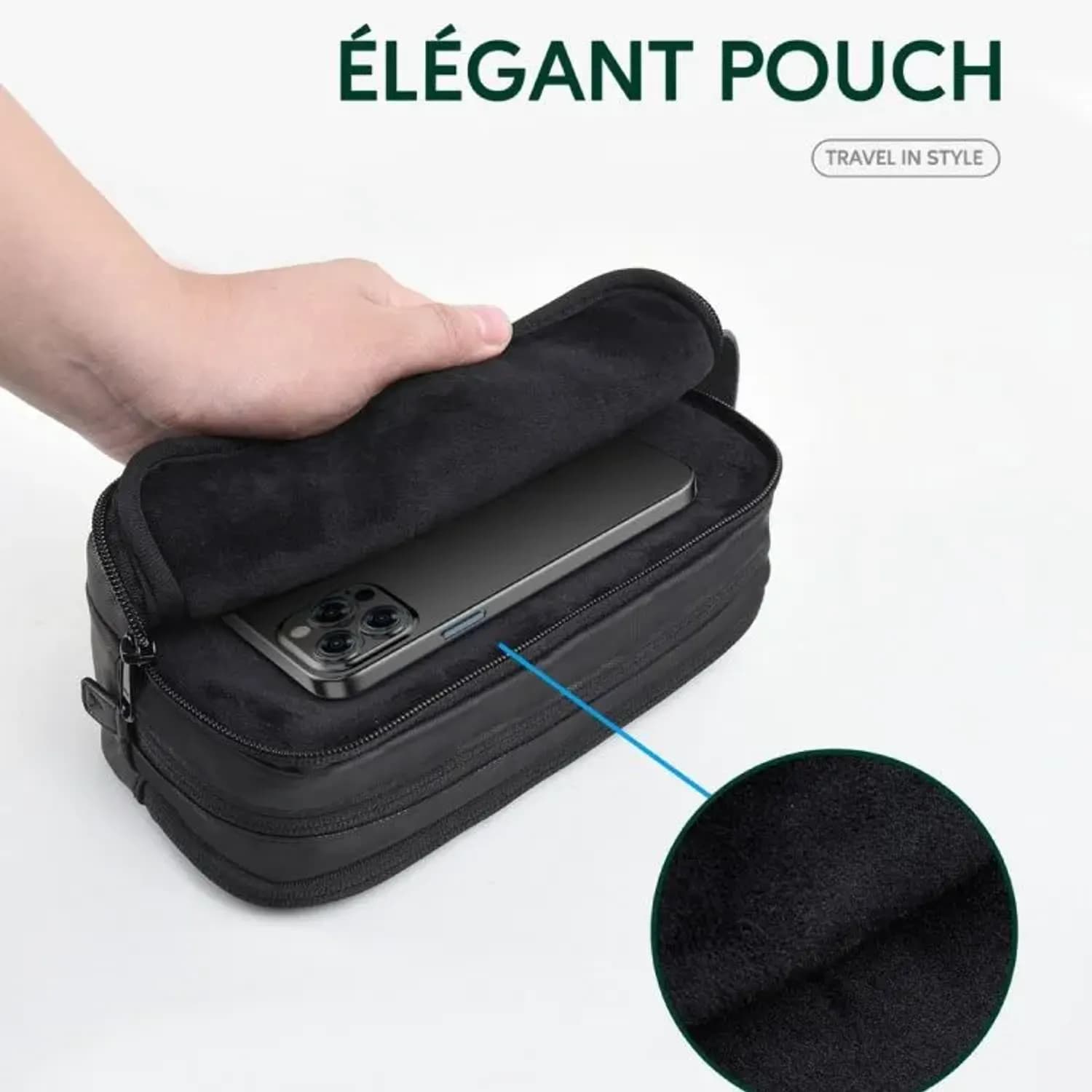 Green Lion Pouch - Waterproof, Black 2