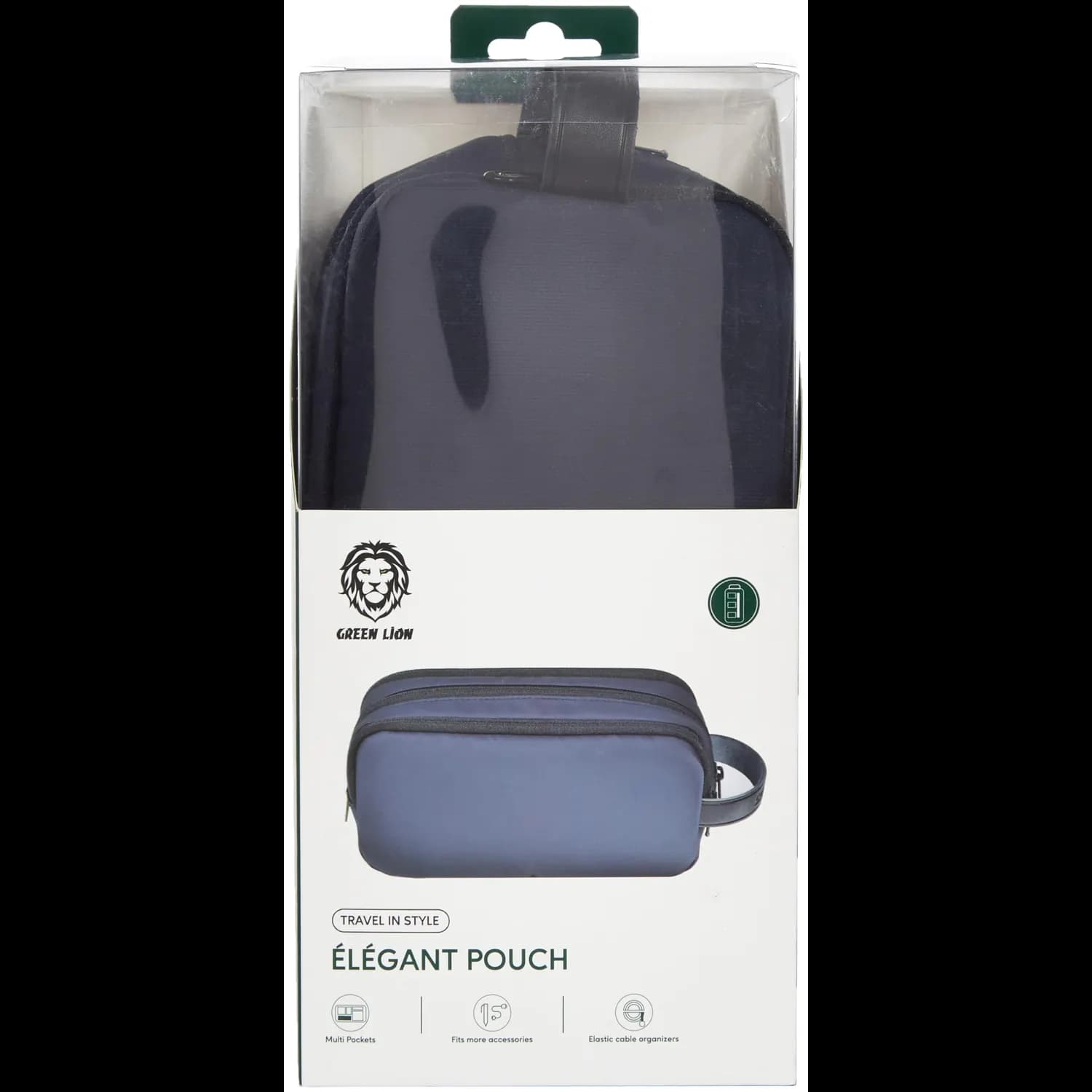 Green Lion Pouch - Elegant, Dark Blue 2