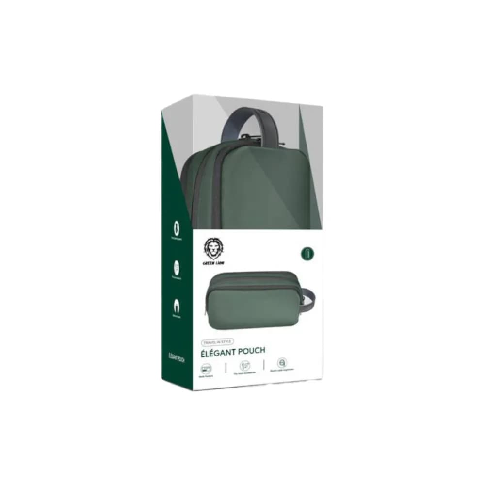 Green Lion Elegant Pouch - Perfect for Outdoor, Business, Office Green Lion Elegant Pouch - Perfect for Outdoor, Business, Office