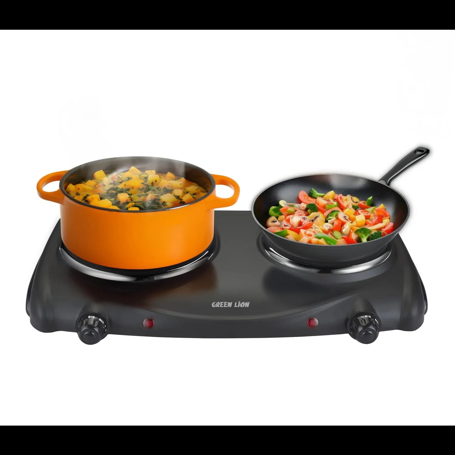 Green Lion Electric Stove - Double Plate 2500W, Black 1 Green Lion Electric Stove - Double Plate 2500W, Black 1