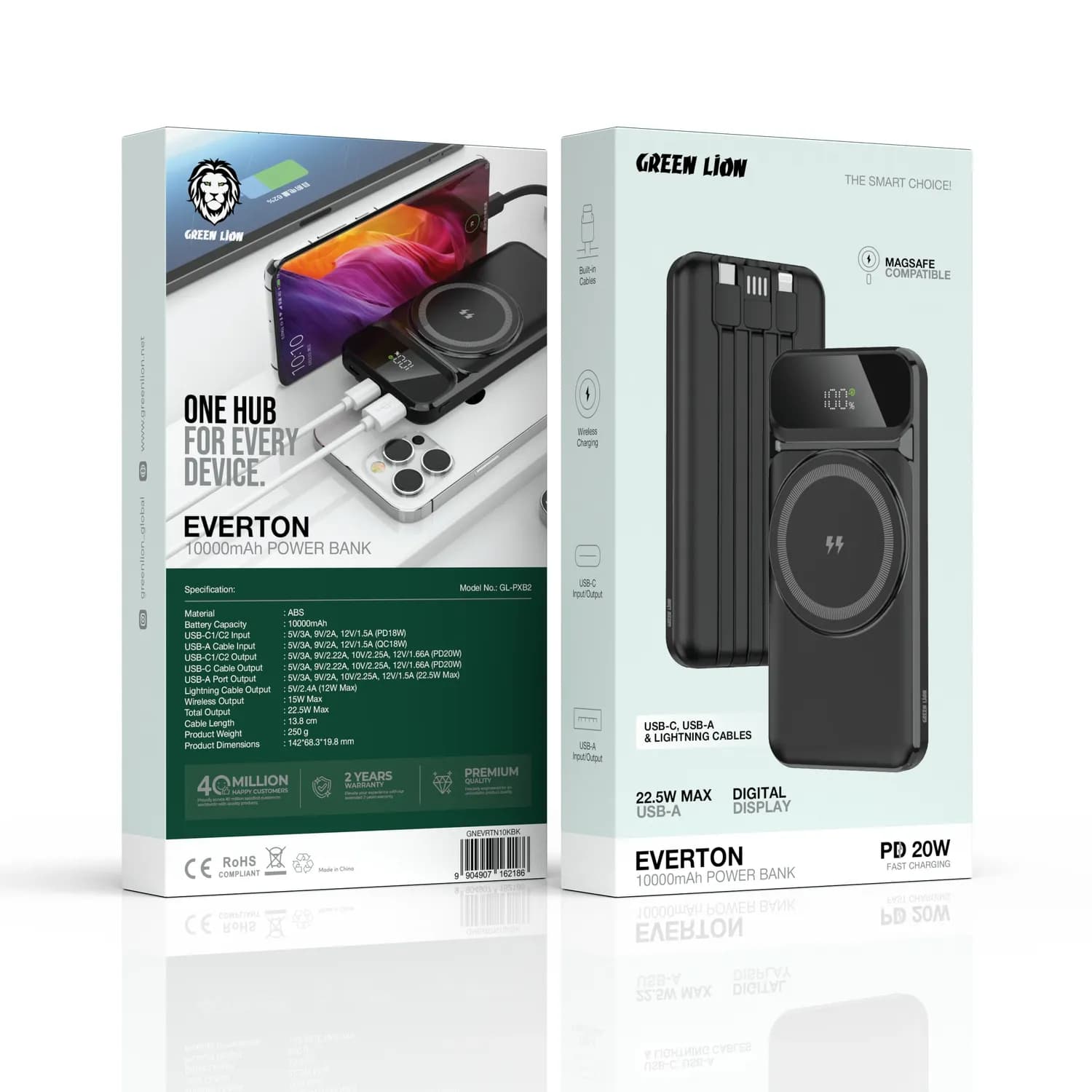 Green Lion Power Bank Everton 10000mAh - PD 20W, Black 3