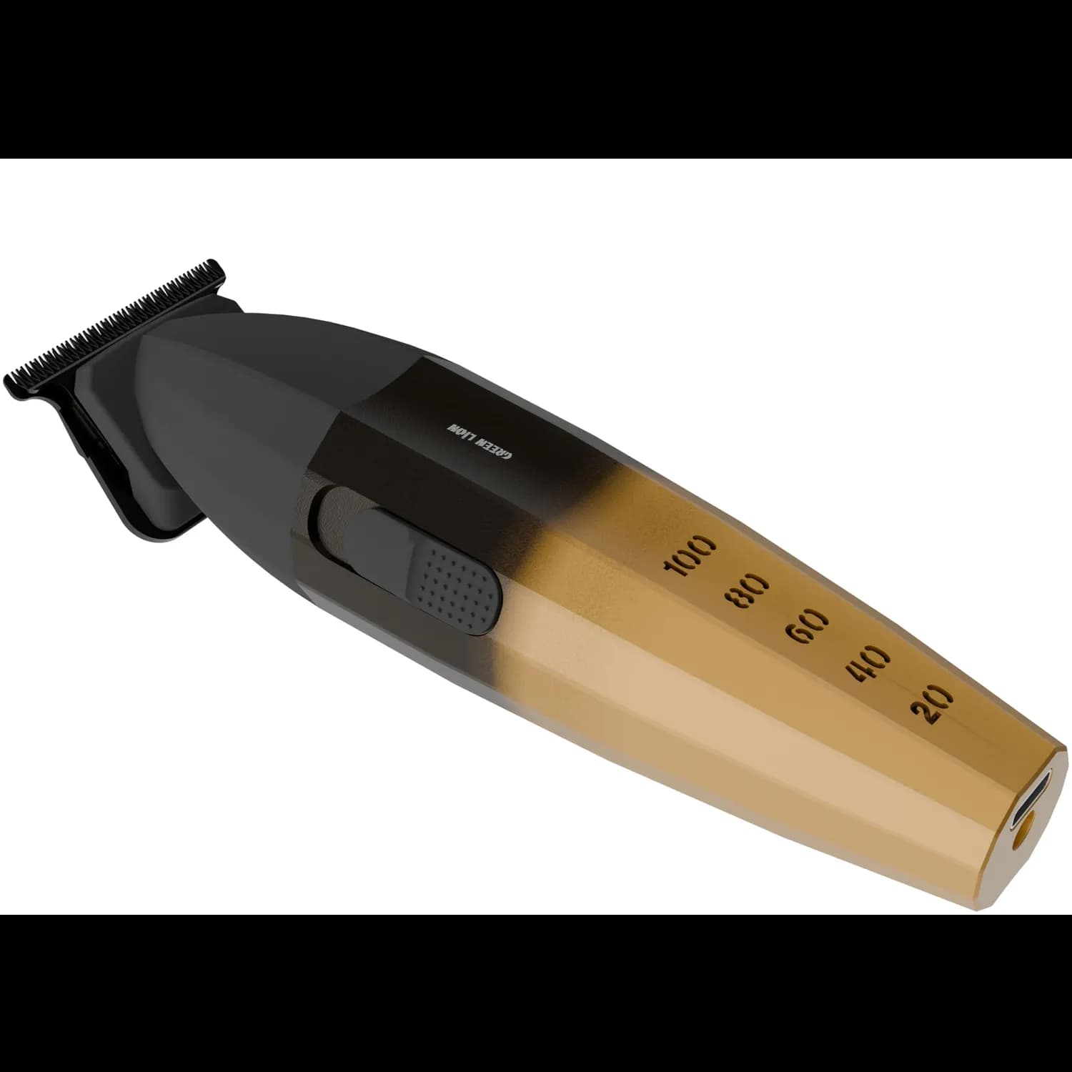 Green Lion Hair Clipper Edge-X - Rechargeable, Black/Gold 4