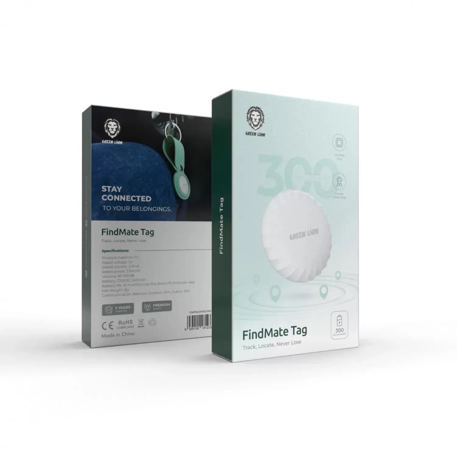 Green Lion FindMate Tag - Bluetooth Tracker, Replaceable Battery 3
