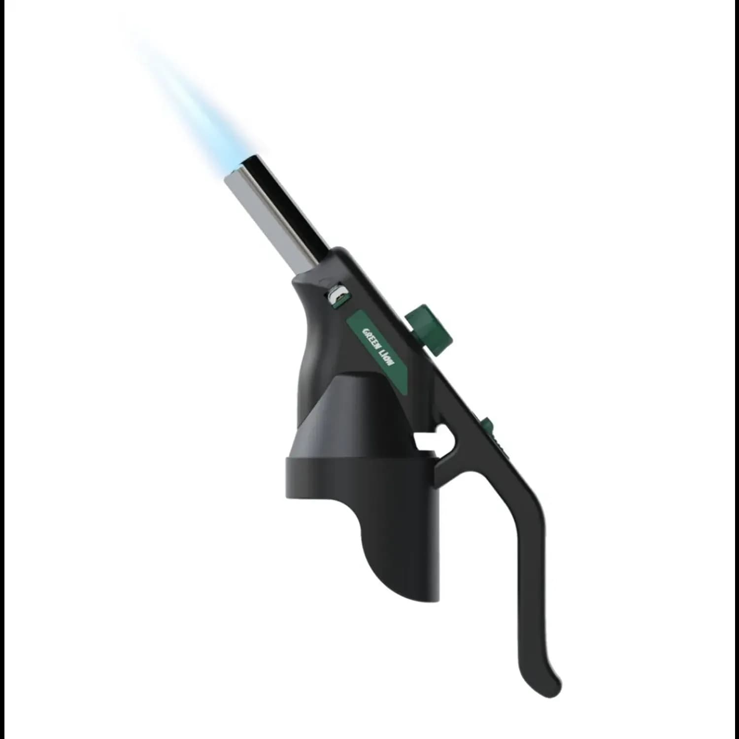 Green Lion Butane Torch - 360° Reverse, Safety Lock, Black 1