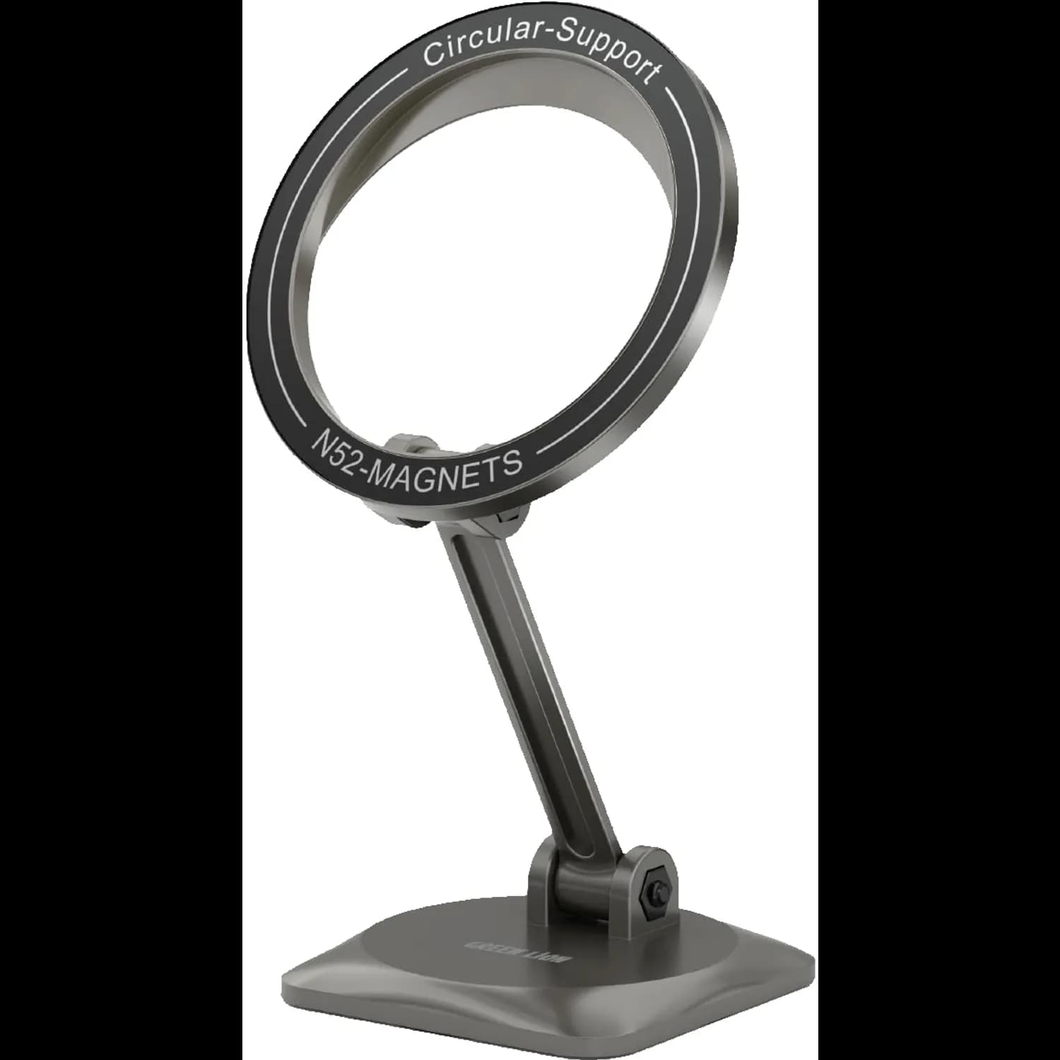 Green Lion Car Holder - Foldable, MagSafe Compatible, Black 1