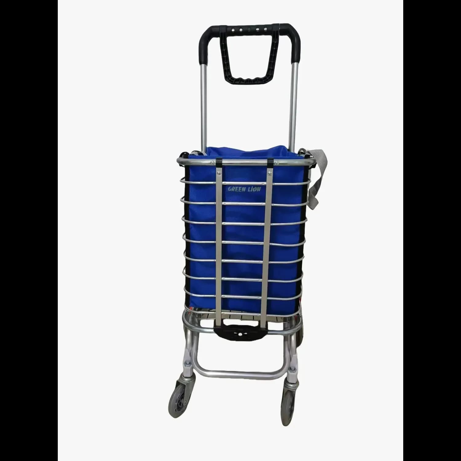 Green Lion Foldable Shopping Trolley - 20Kg Capacity, 8 Wheels 3