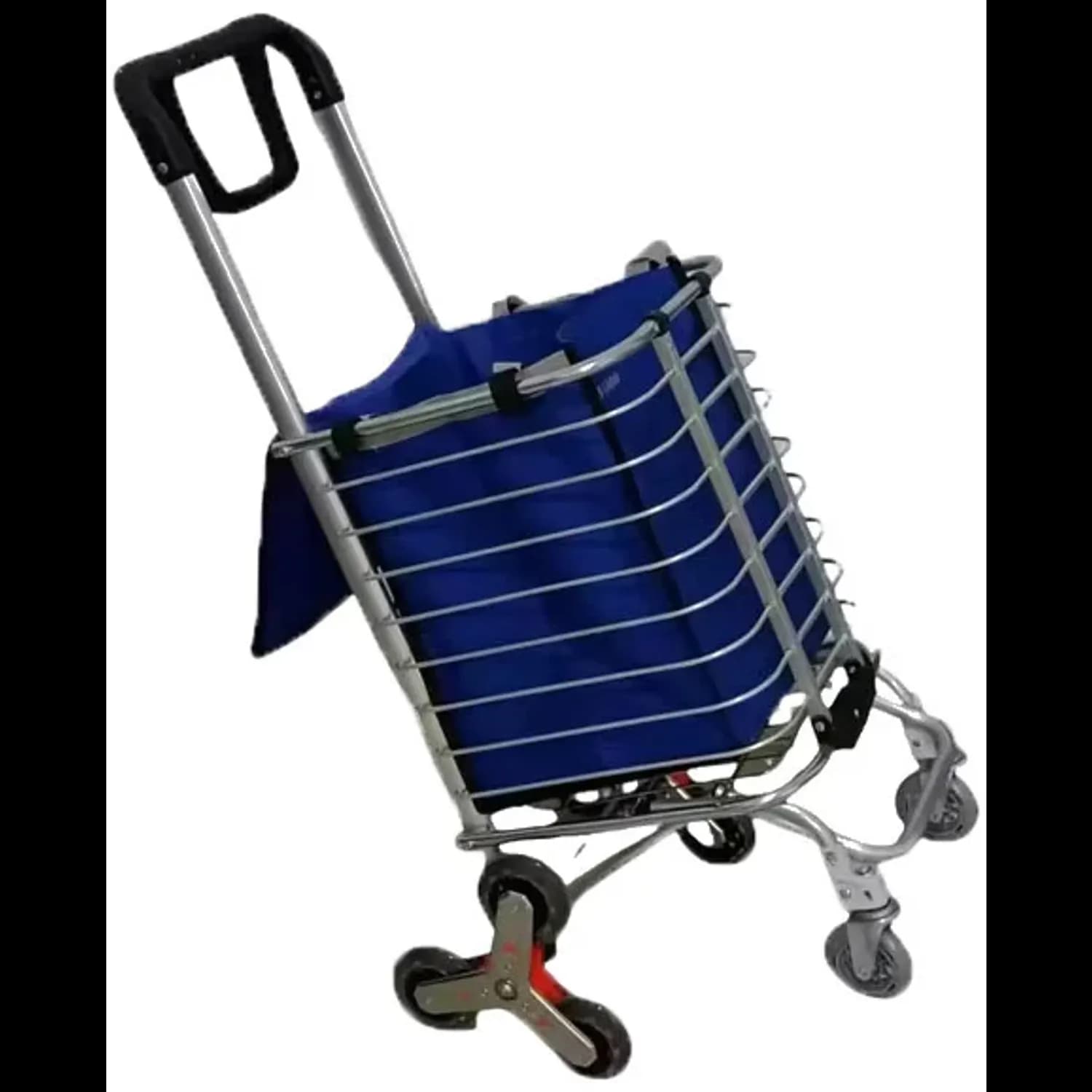 Green Lion Foldable Shopping Trolley - 20Kg Capacity, 8 Wheels 1