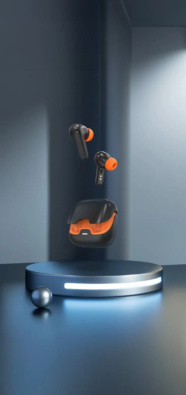 Green Lion Florence TWS True Wireless Earbuds — Black 2