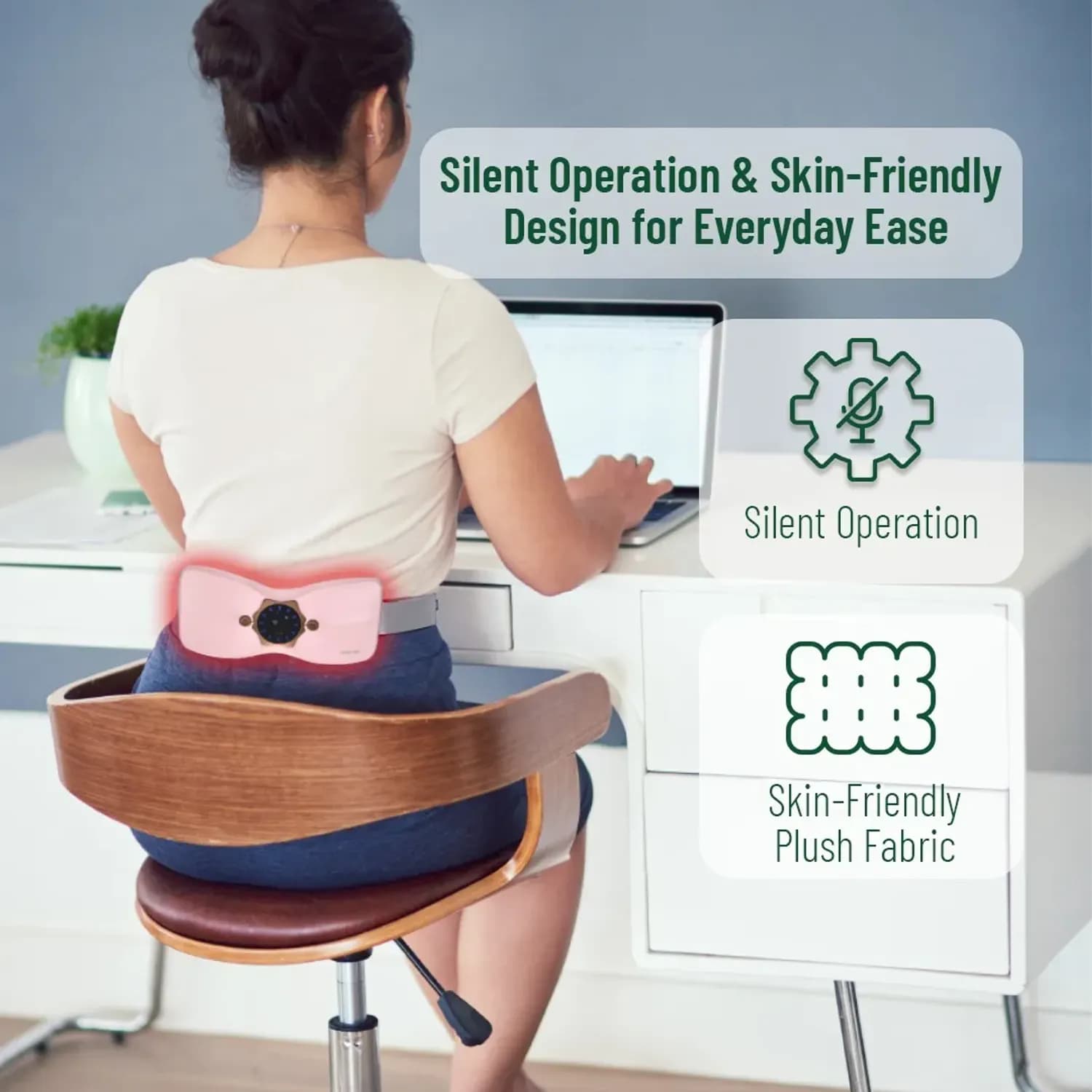Green Lion Menstrual Heating Pad - Digital Display, Flora 4