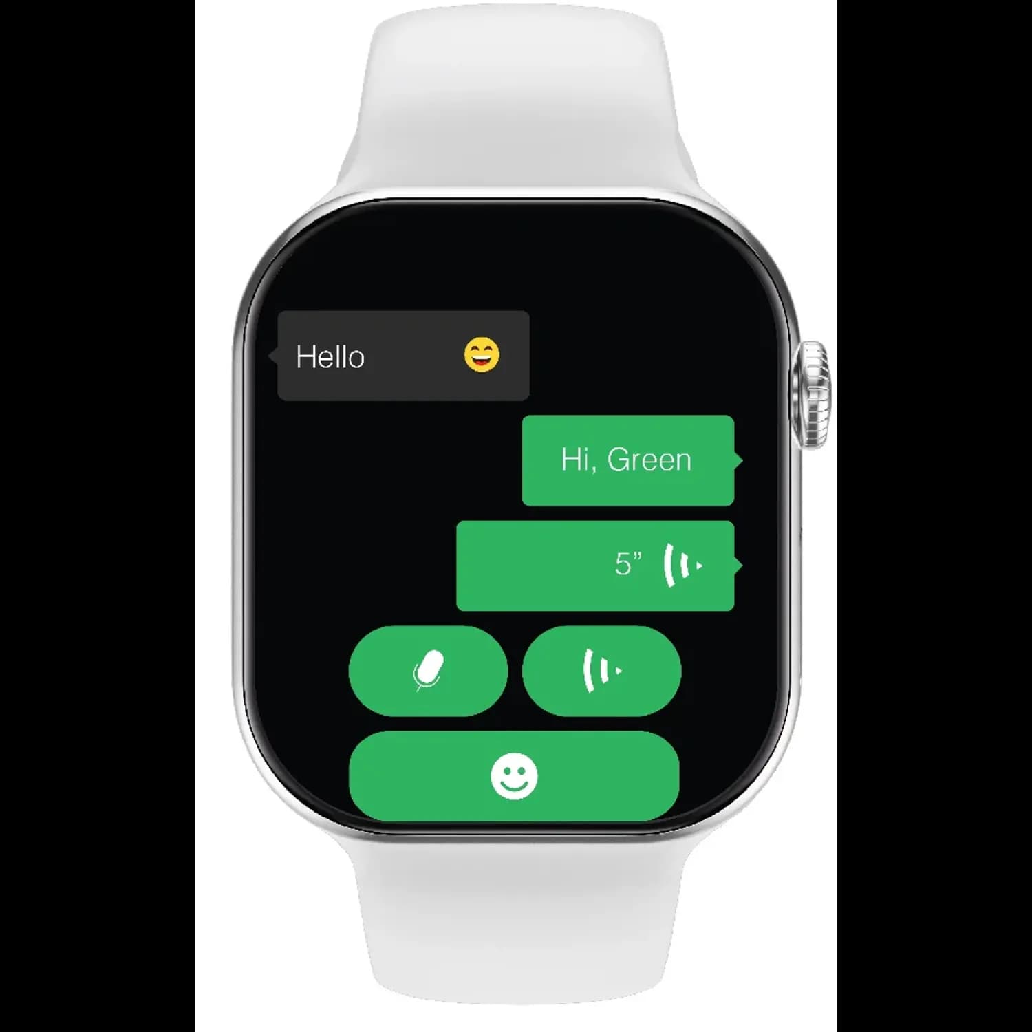 Green Lion Smart Watch Flex 46 - 2.06" IPS Display, Silver — Orange 2
