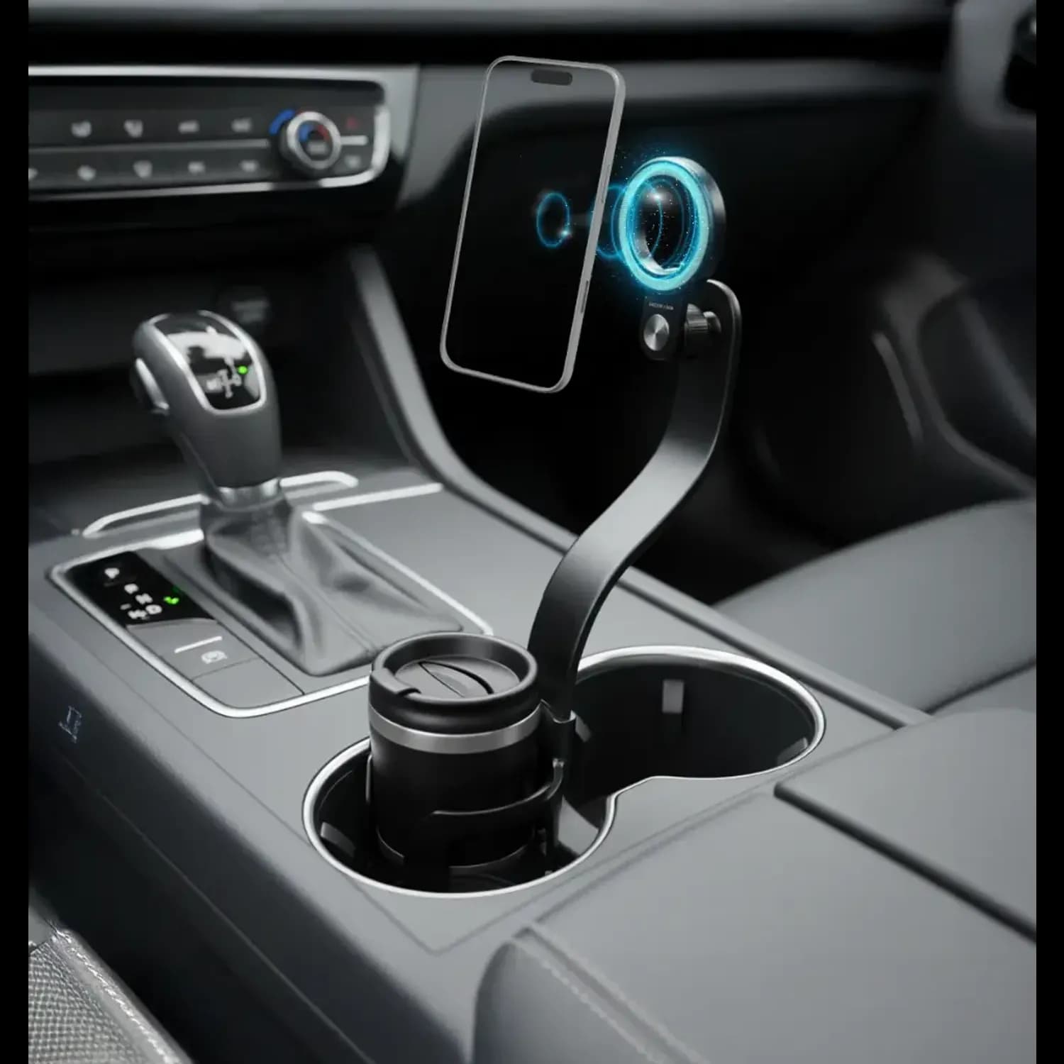 Green Lion Phone Mount Flex Cup Mag - Cup Holder, Black 2