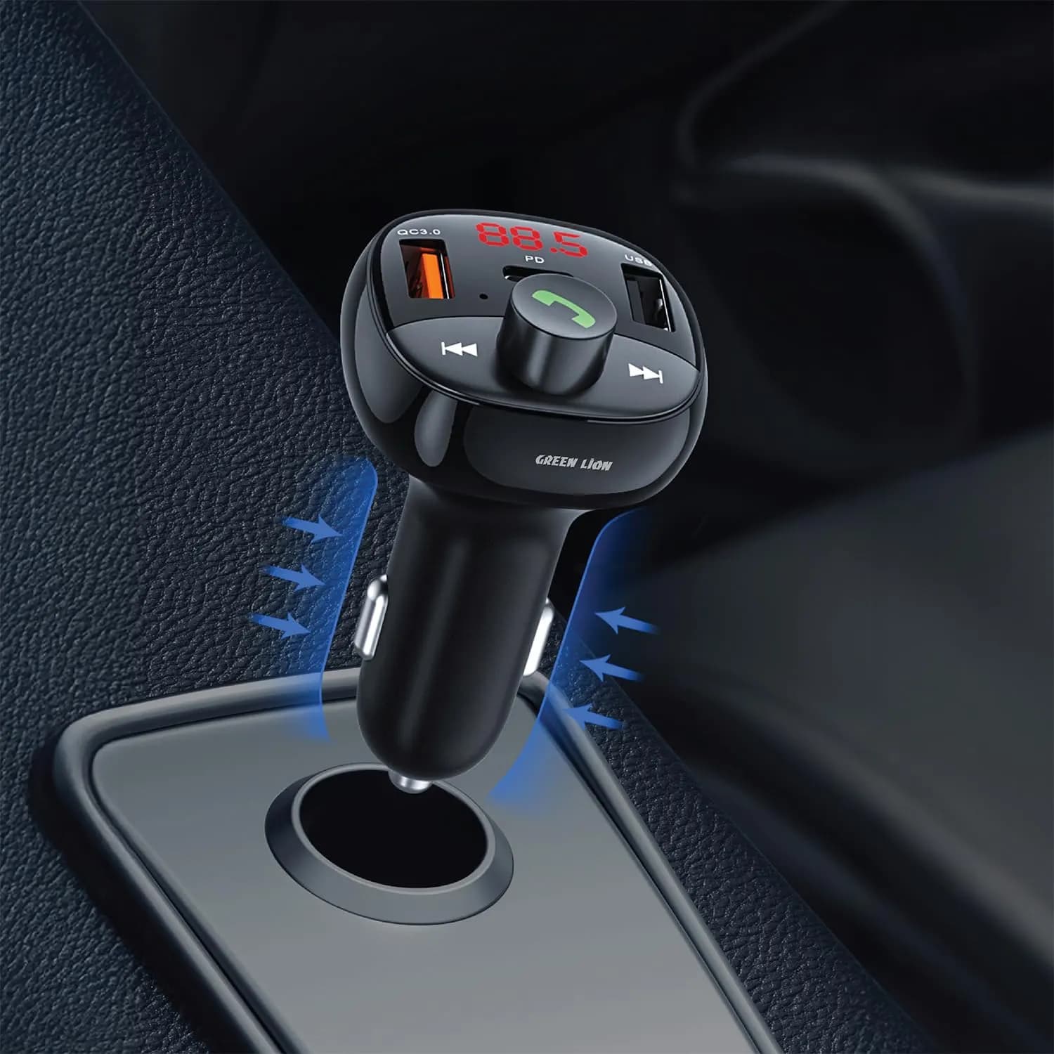 Green Lion FM Transmitter Flux Drive - PD 30W, Black 2
