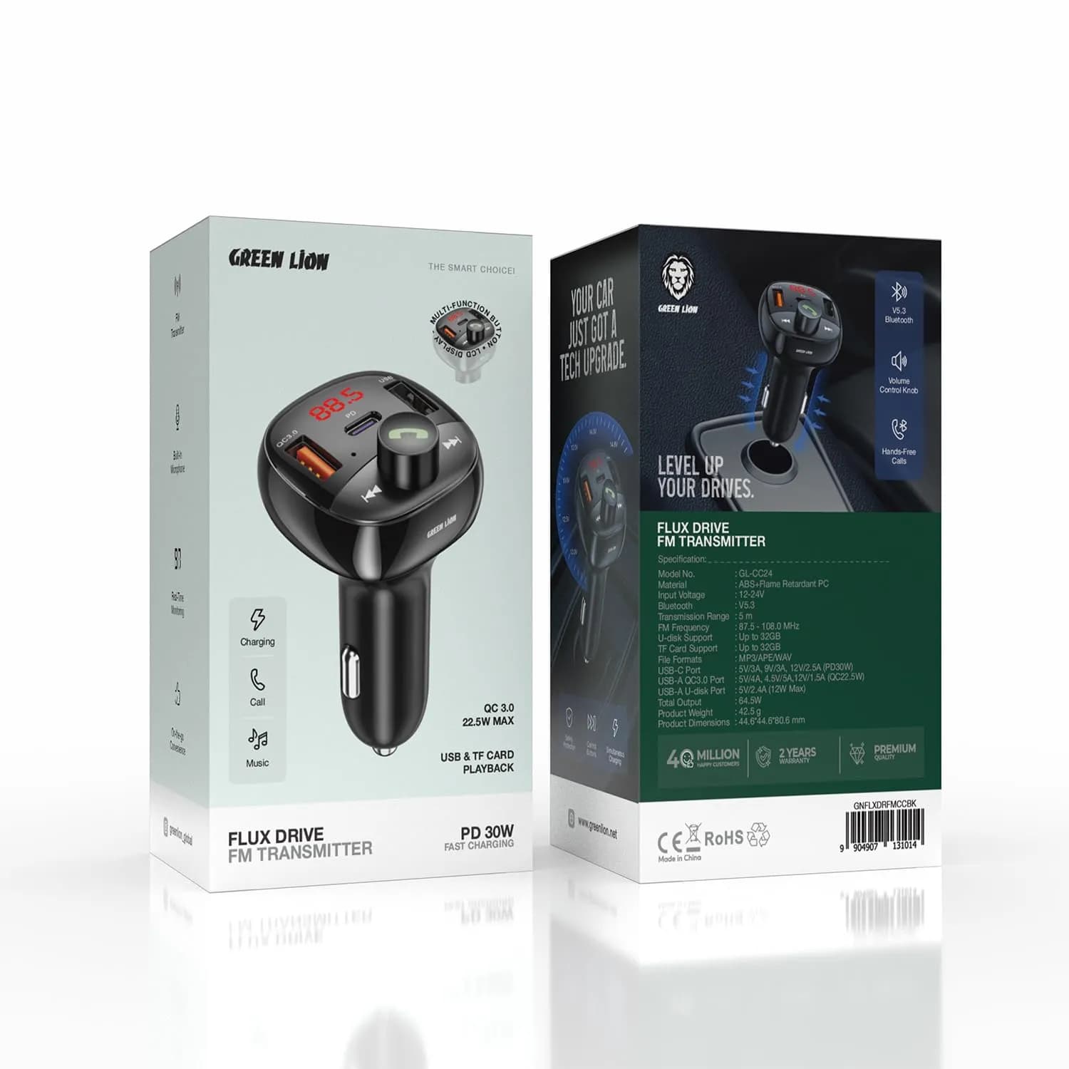 Green Lion FM Transmitter Flux Drive - PD 30W, Black 3