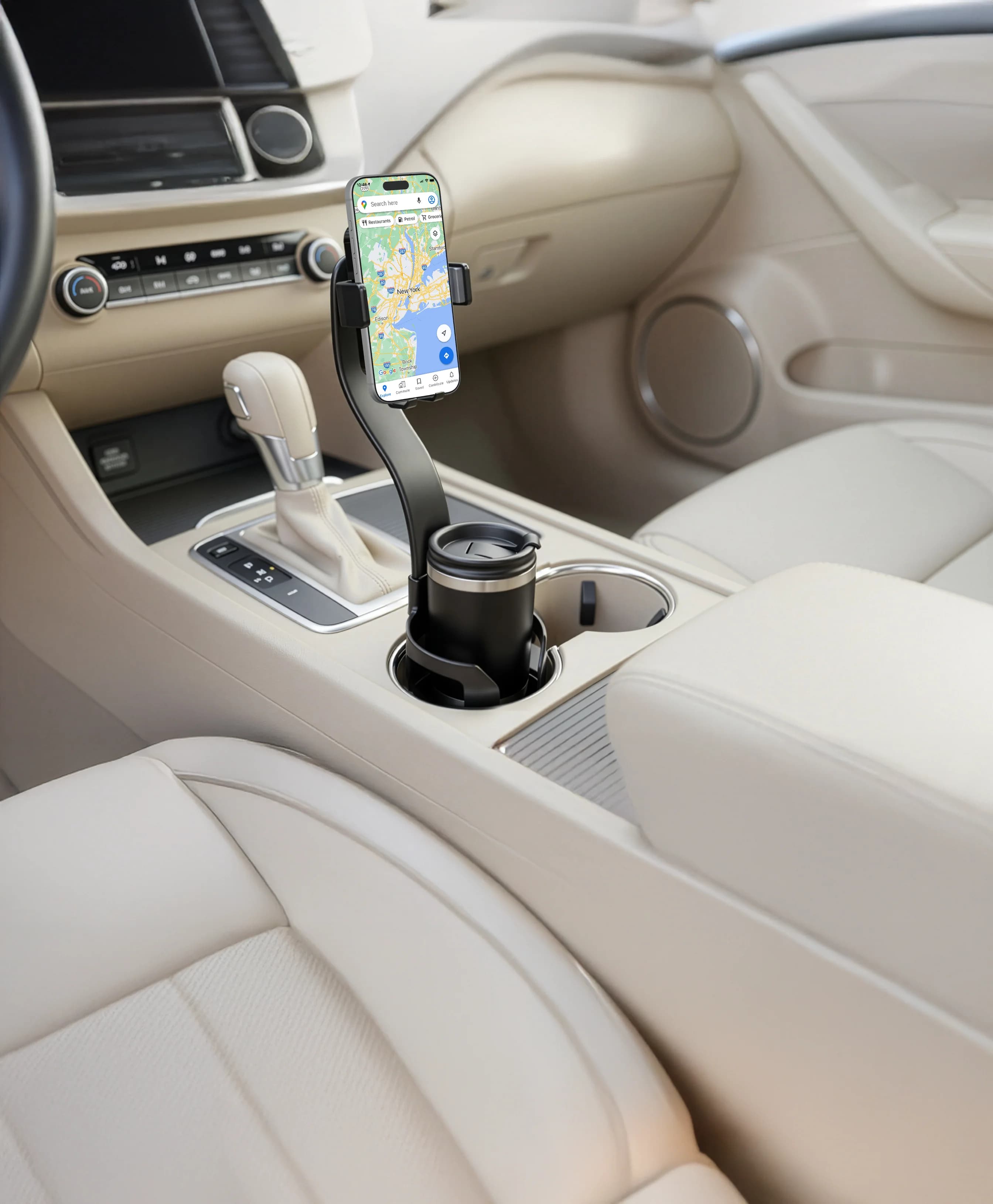 Green Lion Phone Mount Flex Grip GNFLXGRPPMBK - Cup Holder, Black 1