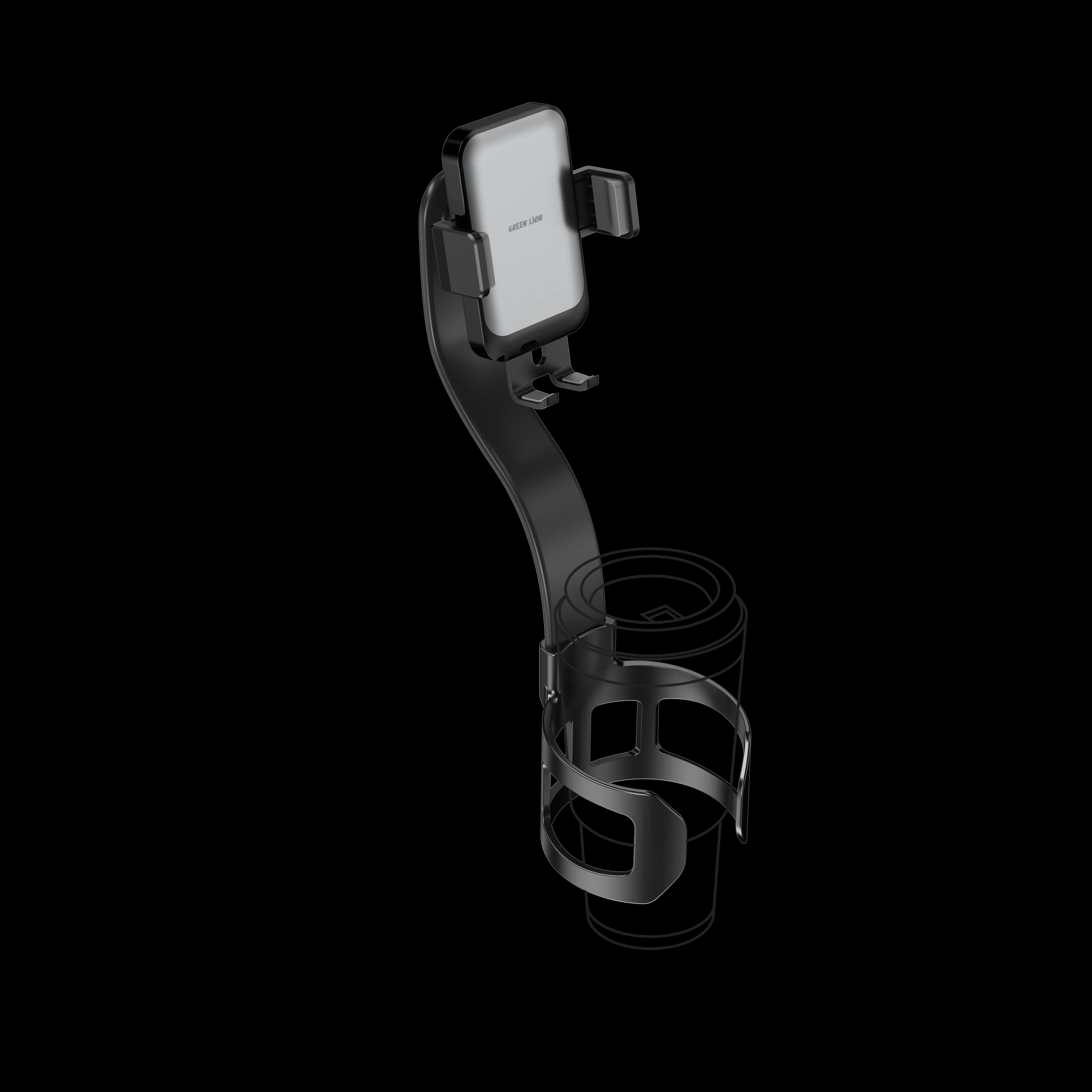 Green Lion Phone Mount Flex Grip GNFLXGRPPMBK - Cup Holder, Black 2
