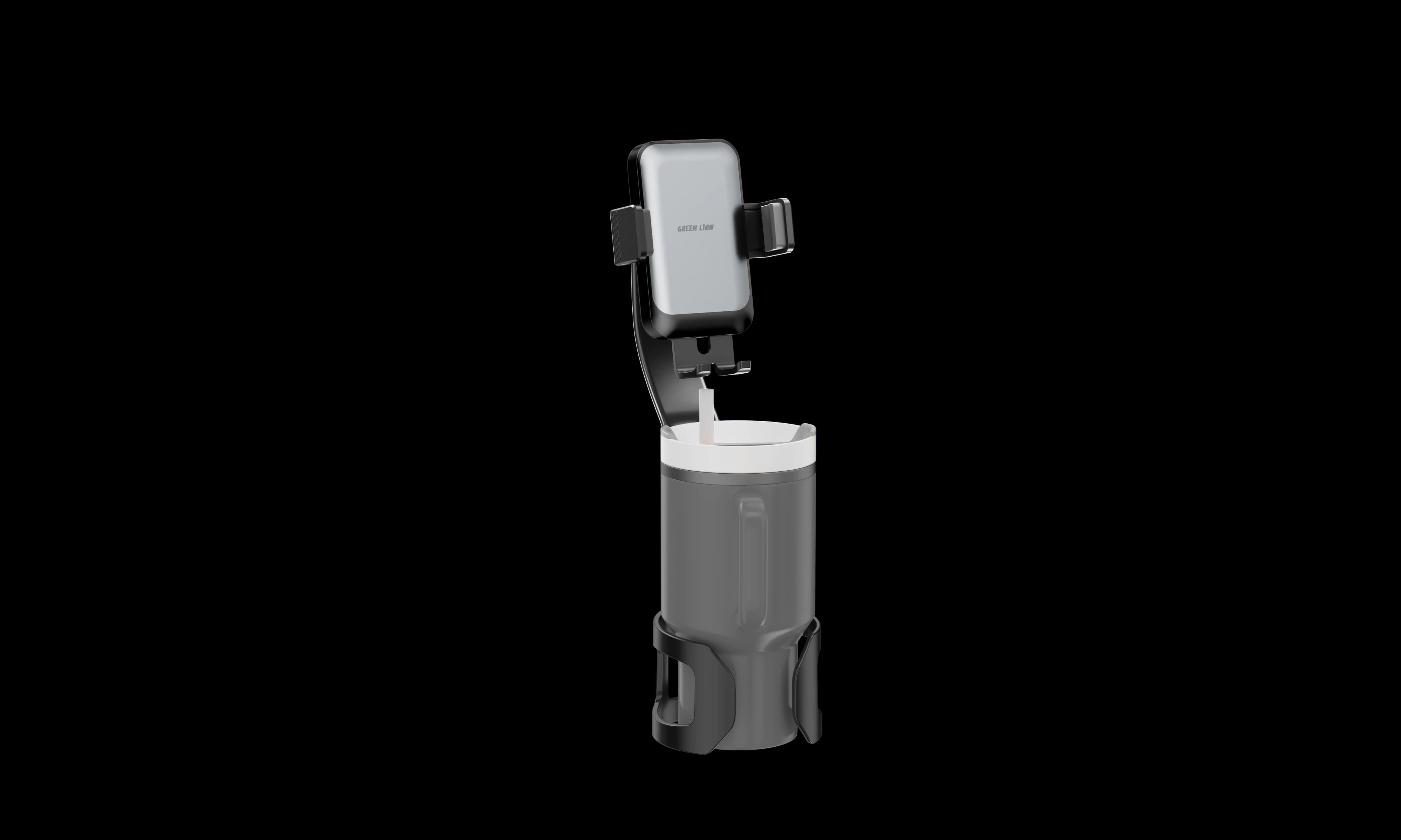 Green Lion Phone Mount Flex Grip GNFLXGRPPMBK - Cup Holder, Black 3