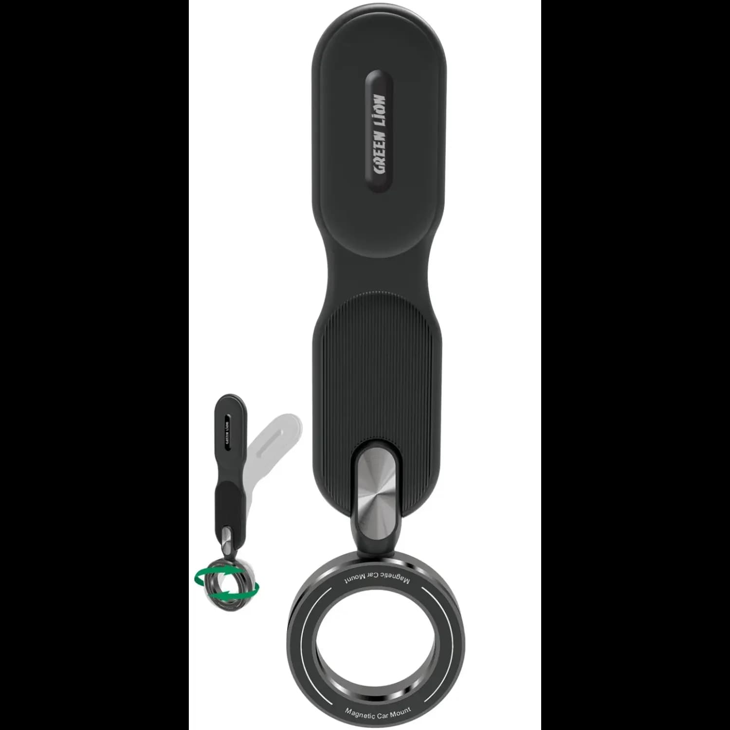 Green Lion Car Holder - Flexible, MagSafe Compatible, Black 2