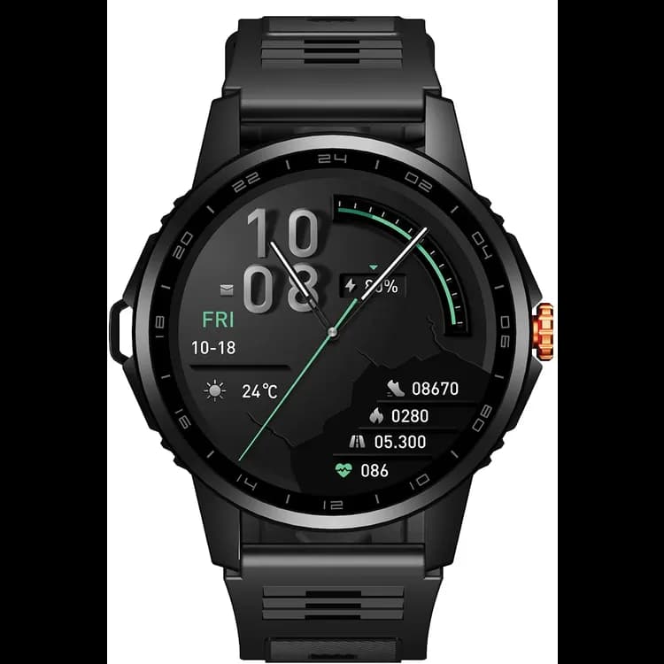 Green Lion Smart Watch GNFORCSW67SL - 1.52" IPS, Silver — Black 1 Green Lion Smart Watch GNFORCSW67SL - 1.52" IPS, Silver — Black 1