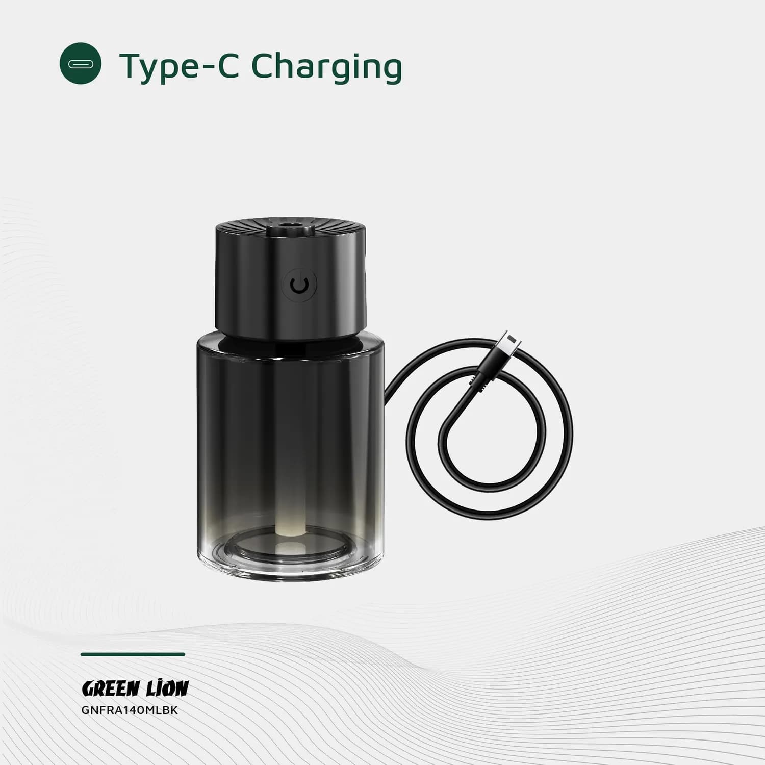 Green Lion Fragrance Diffuser - 140ml, Black 2