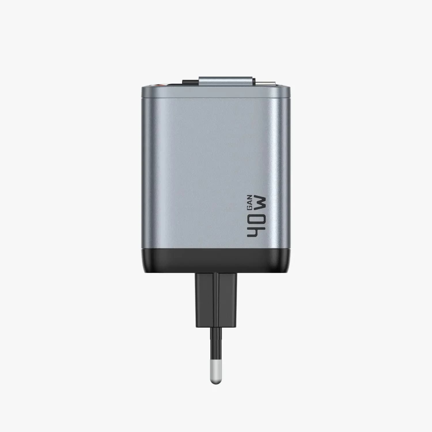 Green Lion GaN Charger - 40W PD, Dual Ports, Grey 2