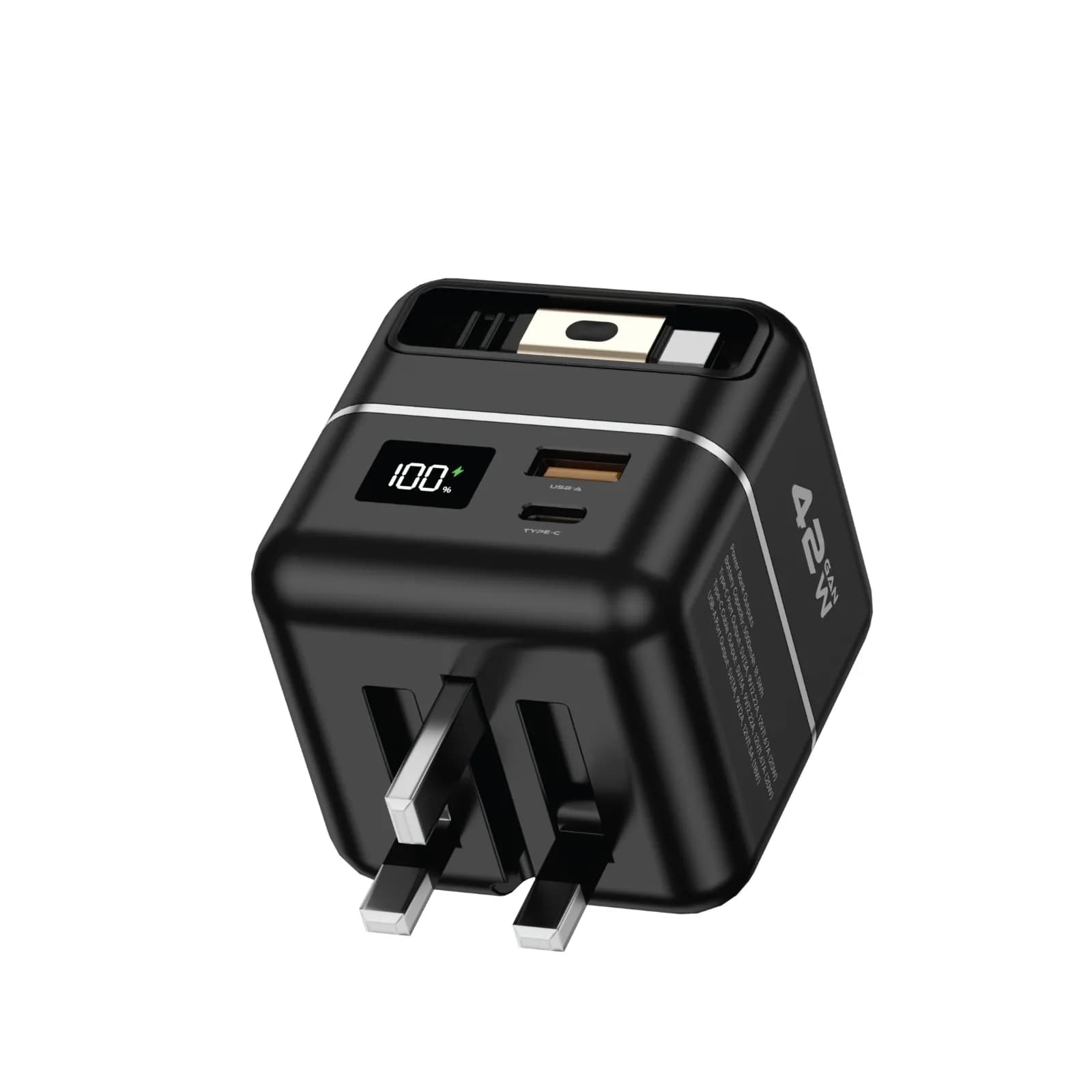 Green Lion GaN Premium Series Charger 42W with 5000mAh Power Bank 1 Green Lion GaN Premium Series Charger 42W with 5000mAh Power Bank 1