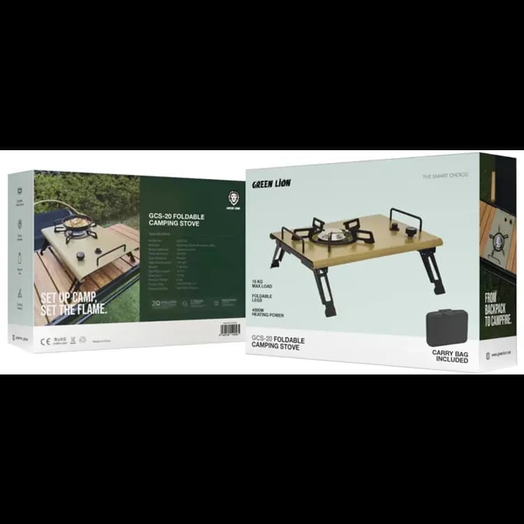 Green Lion Camping Stove GCS-20 - Foldable, Propane 3