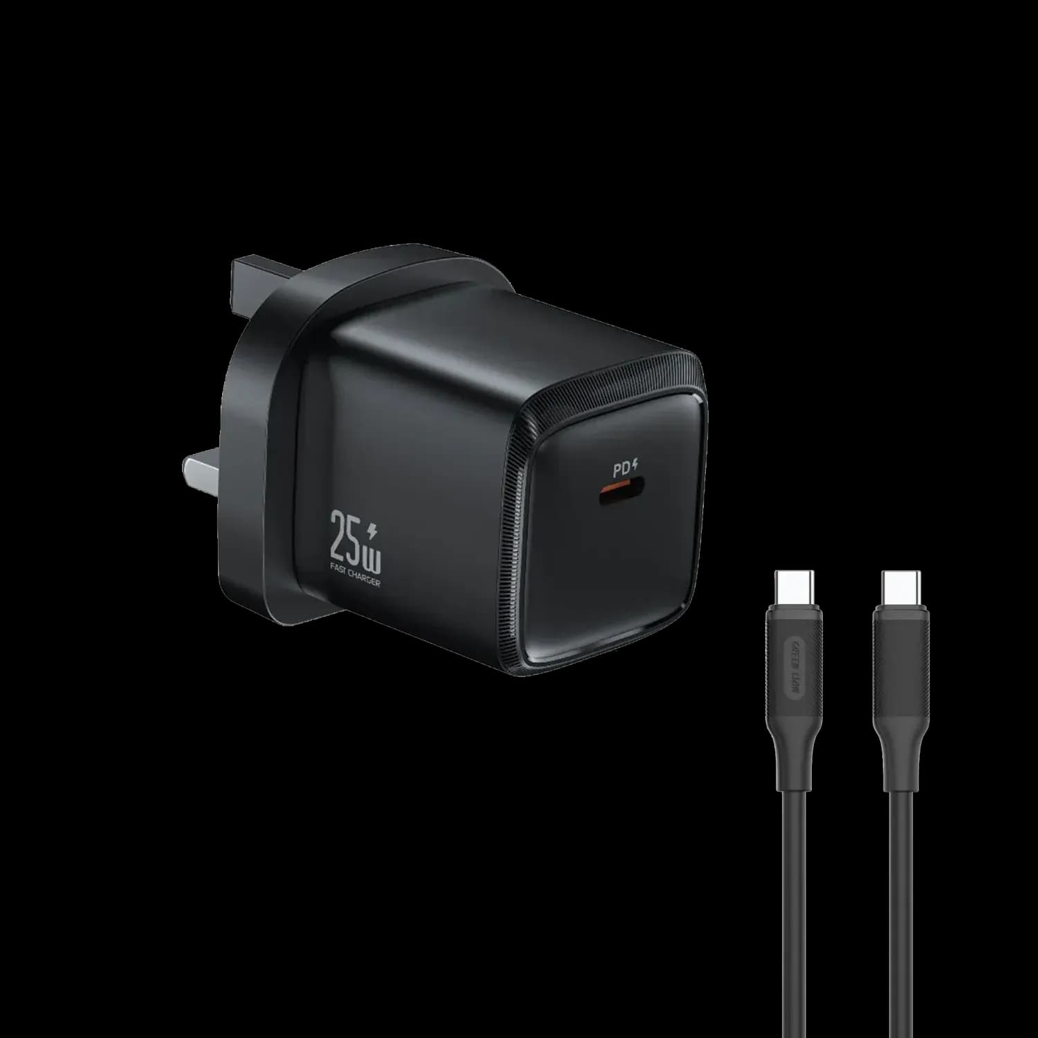 Green Lion Wall Charger G-Charge Series - 25W PD, Black 1 Green Lion Wall Charger G-Charge Series - 25W PD, Black 1