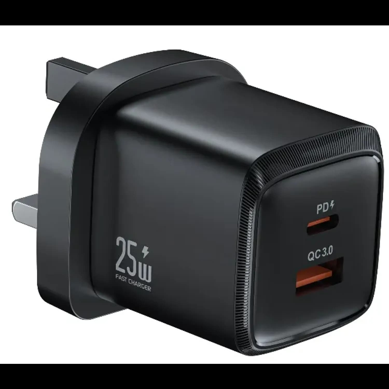 Green Lion Wall Charger G-Charge Series PD+QC 25W Dual Port with 1m L to C Cable, Black 1 Green Lion Wall Charger G-Charge Series PD+QC 25W Dual Port with 1m L to C Cable, Black 1