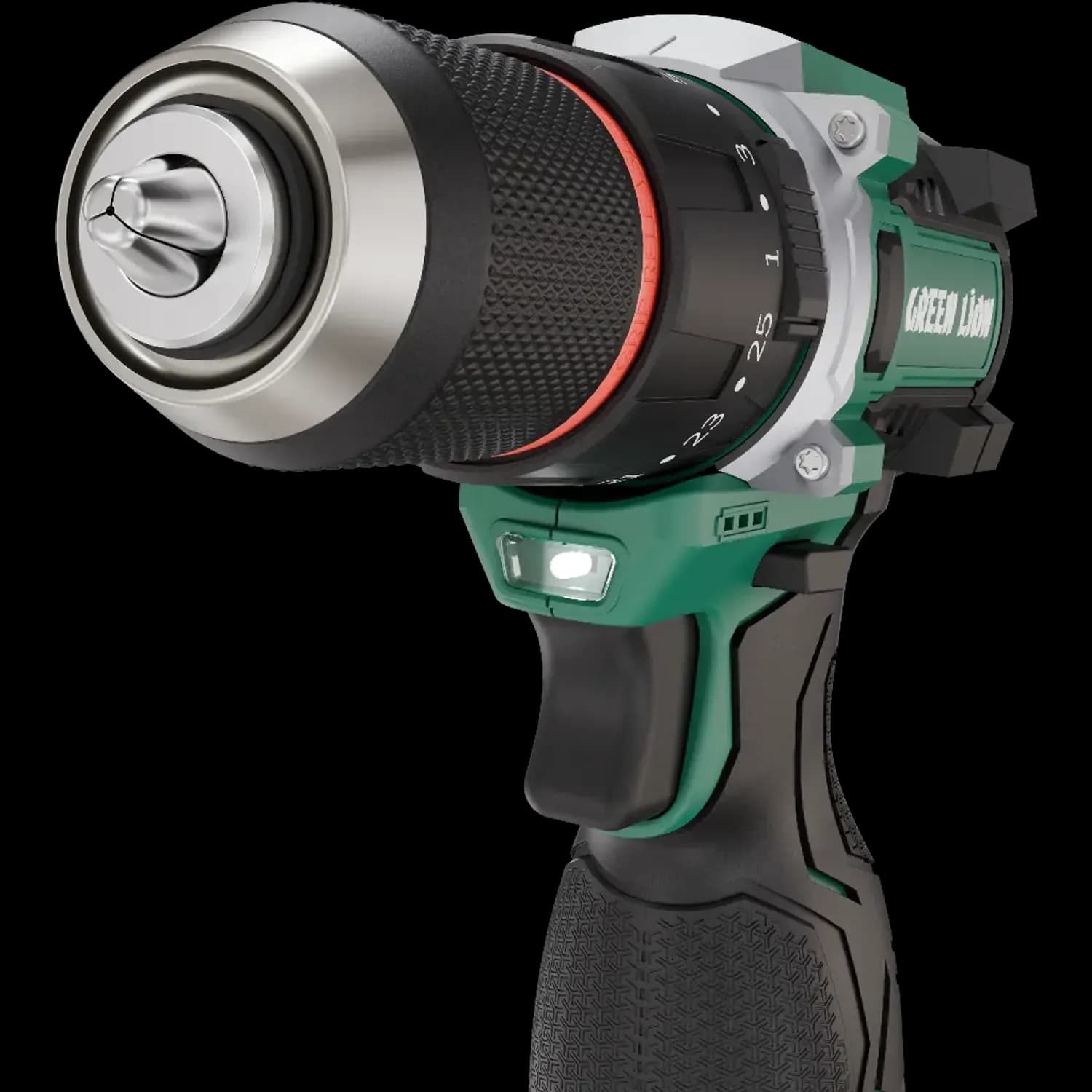 Green Lion Cordless Hammer Drill GD-15 Pro Drive - 2x18V 3.0Ah, Green 4