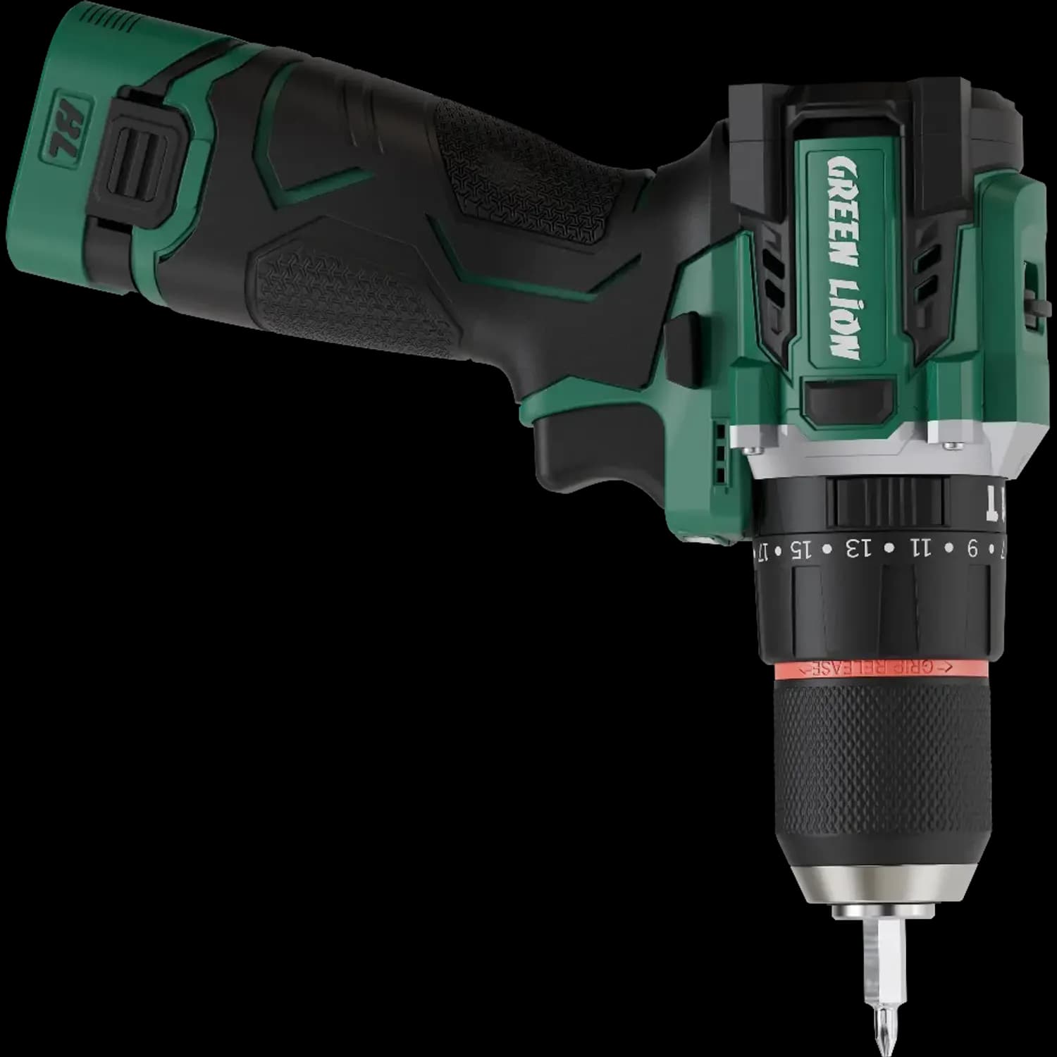 Green Lion Cordless Hammer Drill GD-15 Pro Drive - 2x18V 3.0Ah, Green 5