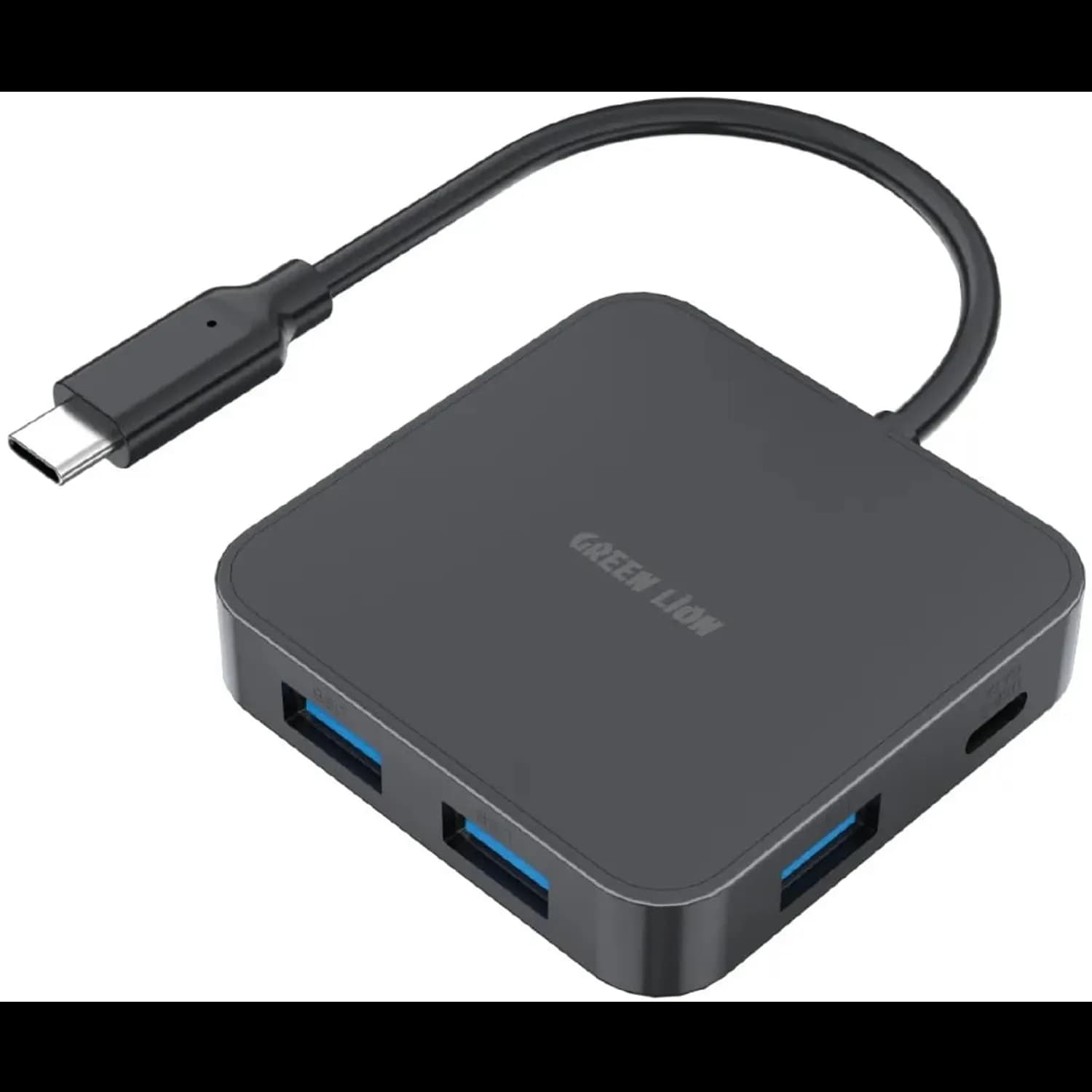 Green Lion USB-C Hub GHB7 - 7-in-1, Black 1