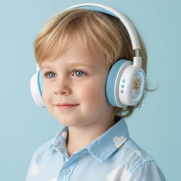 Green Lion Wireless Headphones GK-600 - Kids, 20H Playtime, Blue 2