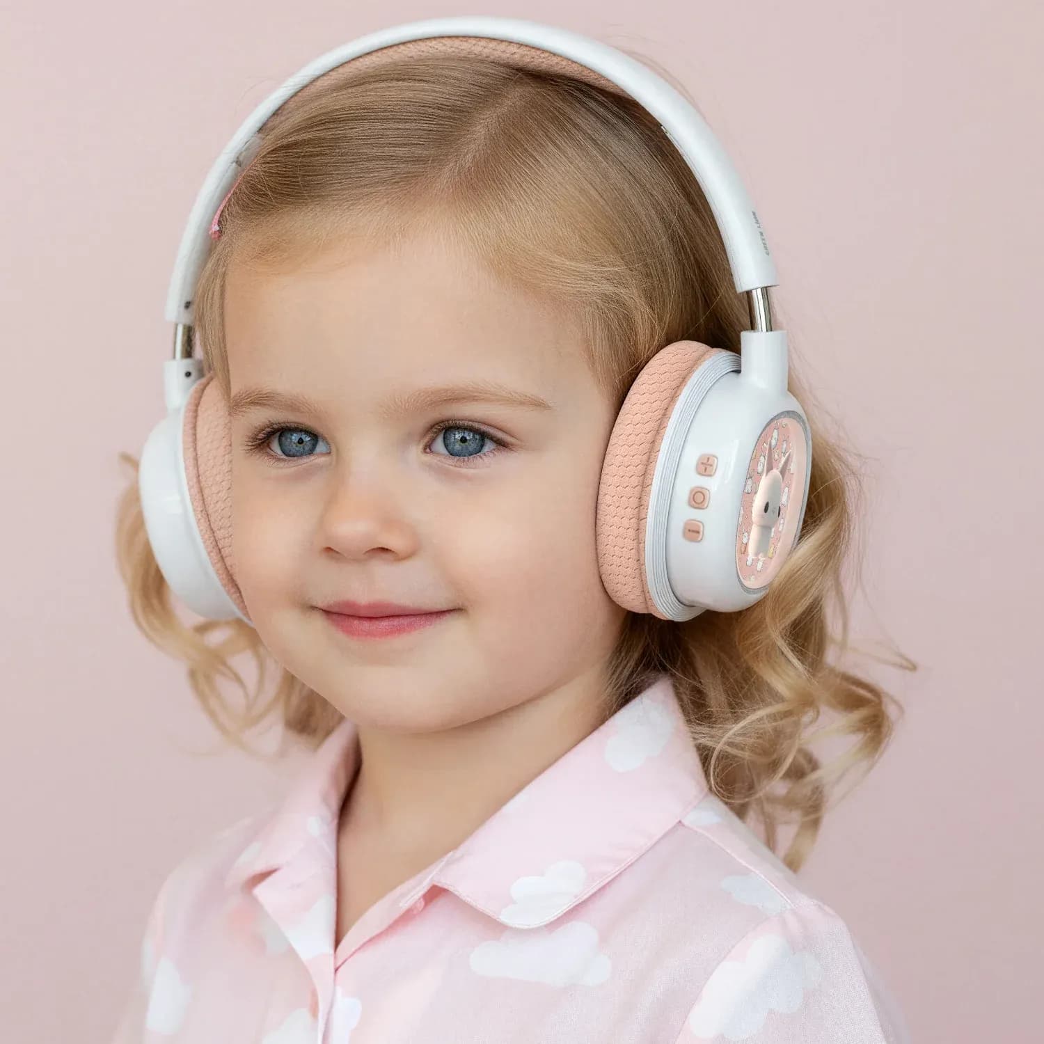 Green Lion Wireless Headphones GK-600 - Kids, Pink 4