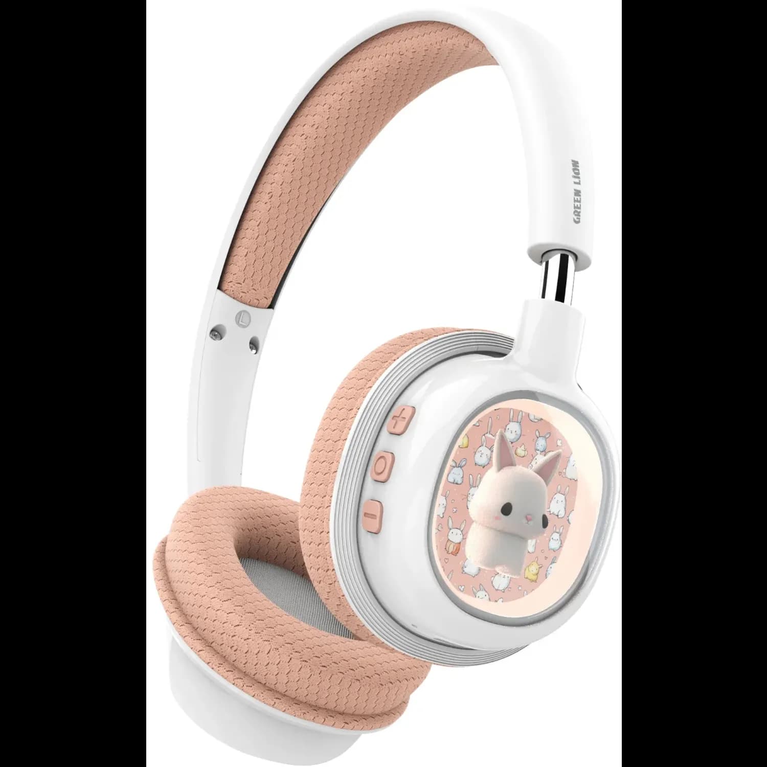 Green Lion Wireless Headphones GK-600 - Kids, Pink 1 Green Lion Wireless Headphones GK-600 - Kids, Pink 1