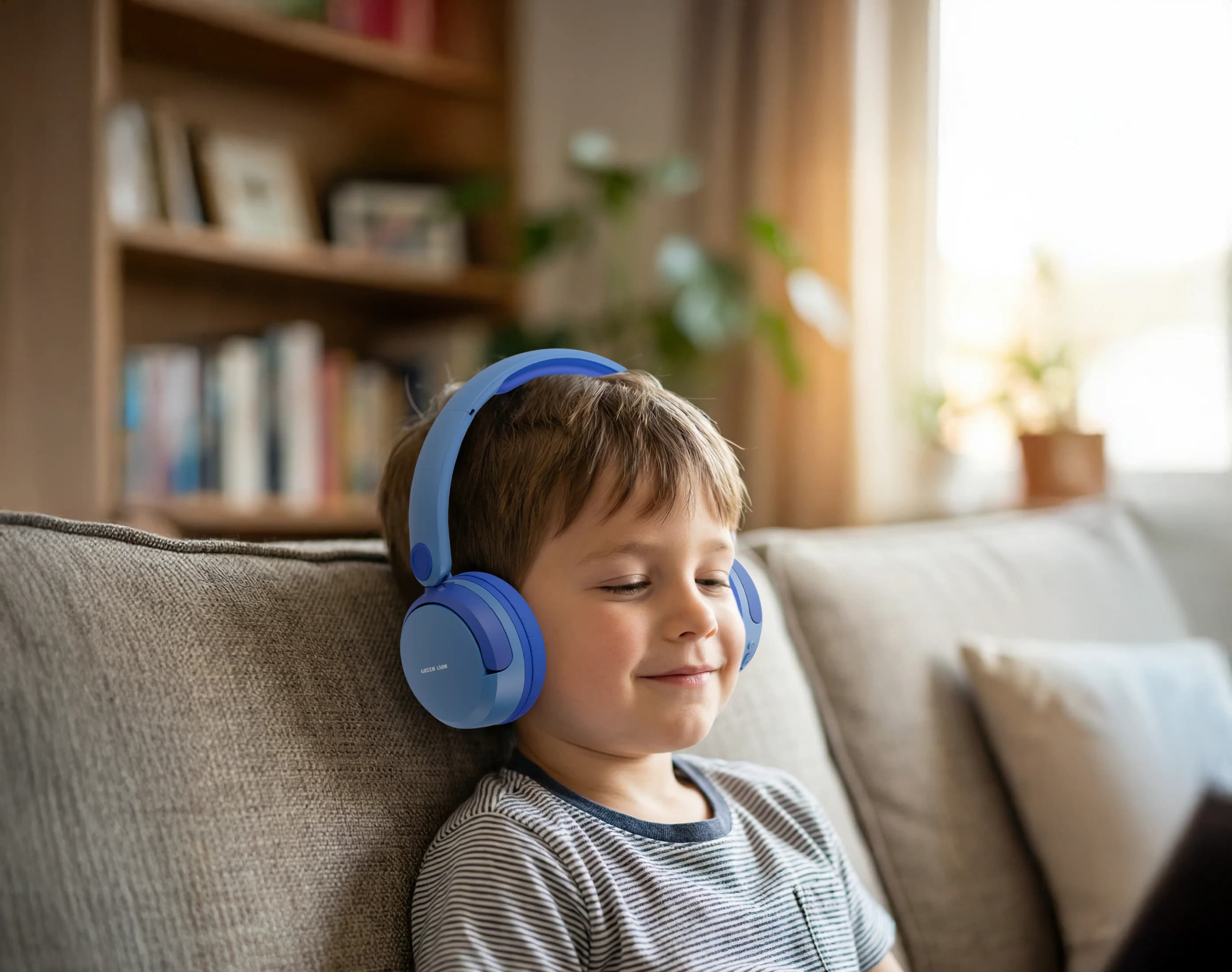 Green Lion Kids Headphones GK-700 - Bluetooth V6.0, Blue — Pink 4