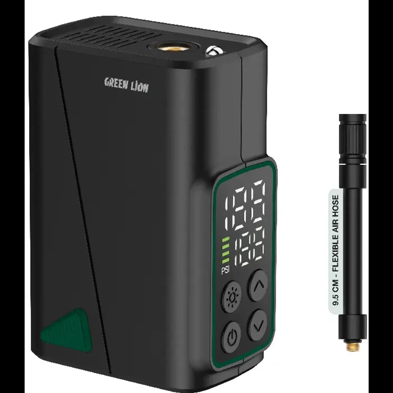 Green Lion Tire Inflator GL-A5 - 150 PSI, Black 1 Green Lion Tire Inflator GL-A5 - 150 PSI, Black 1