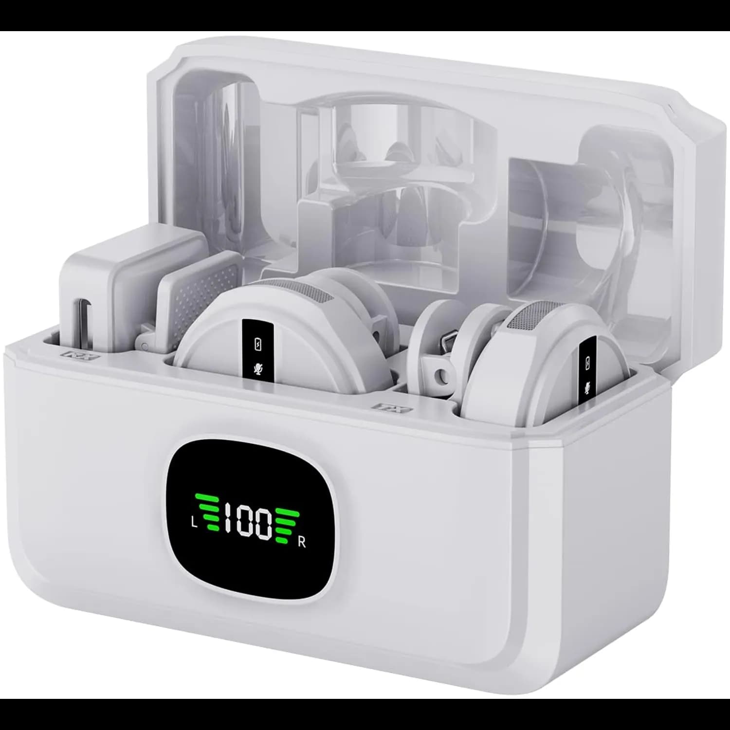Green Lion Wireless Mic Lite GLM - Dual Mic, Noise Cancelling, White 2