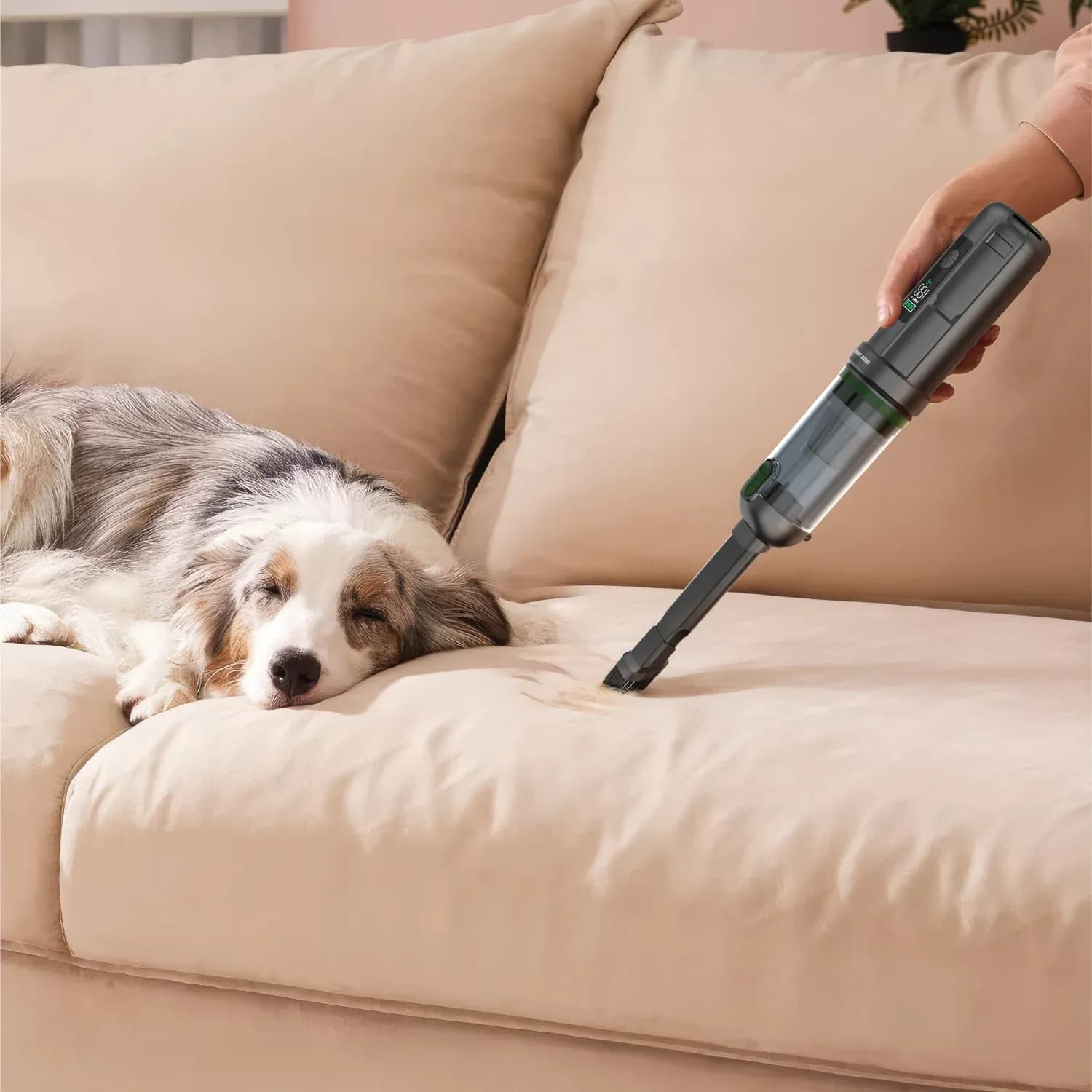 Green Lion Cordless Vacuum Cleaner - 15000Pa, HEPA Filter, Gray 4